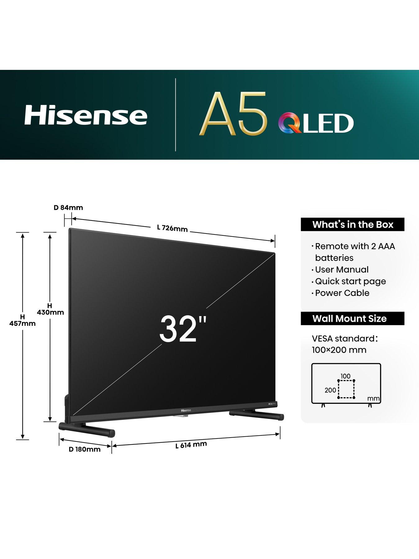 Image 6 of 8 of Hisense 32A5NQTUK, 32 inch, Non-4K, Smart TV
