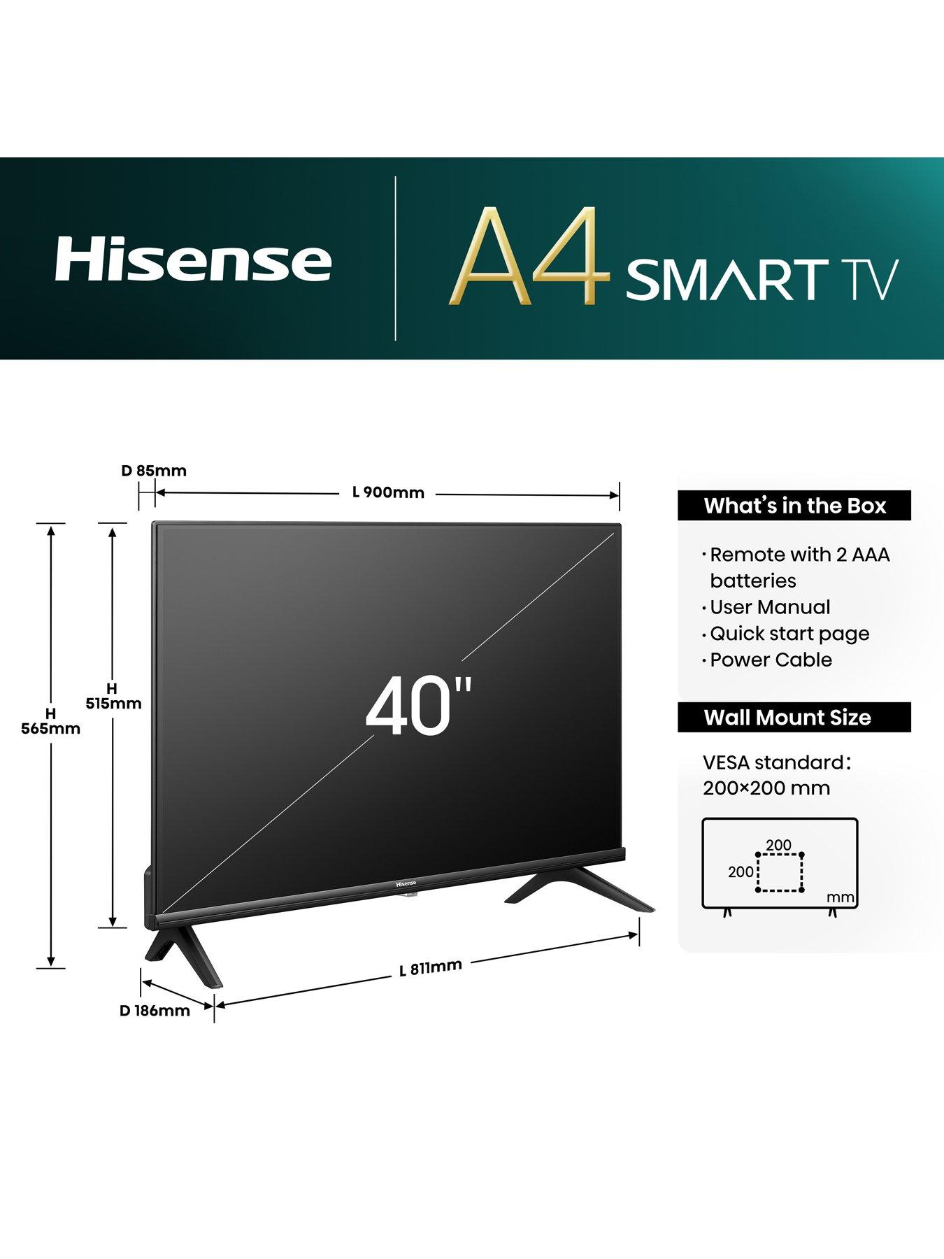 Hisense 40A4NTUK 40 inch Full HD Smart TV Very