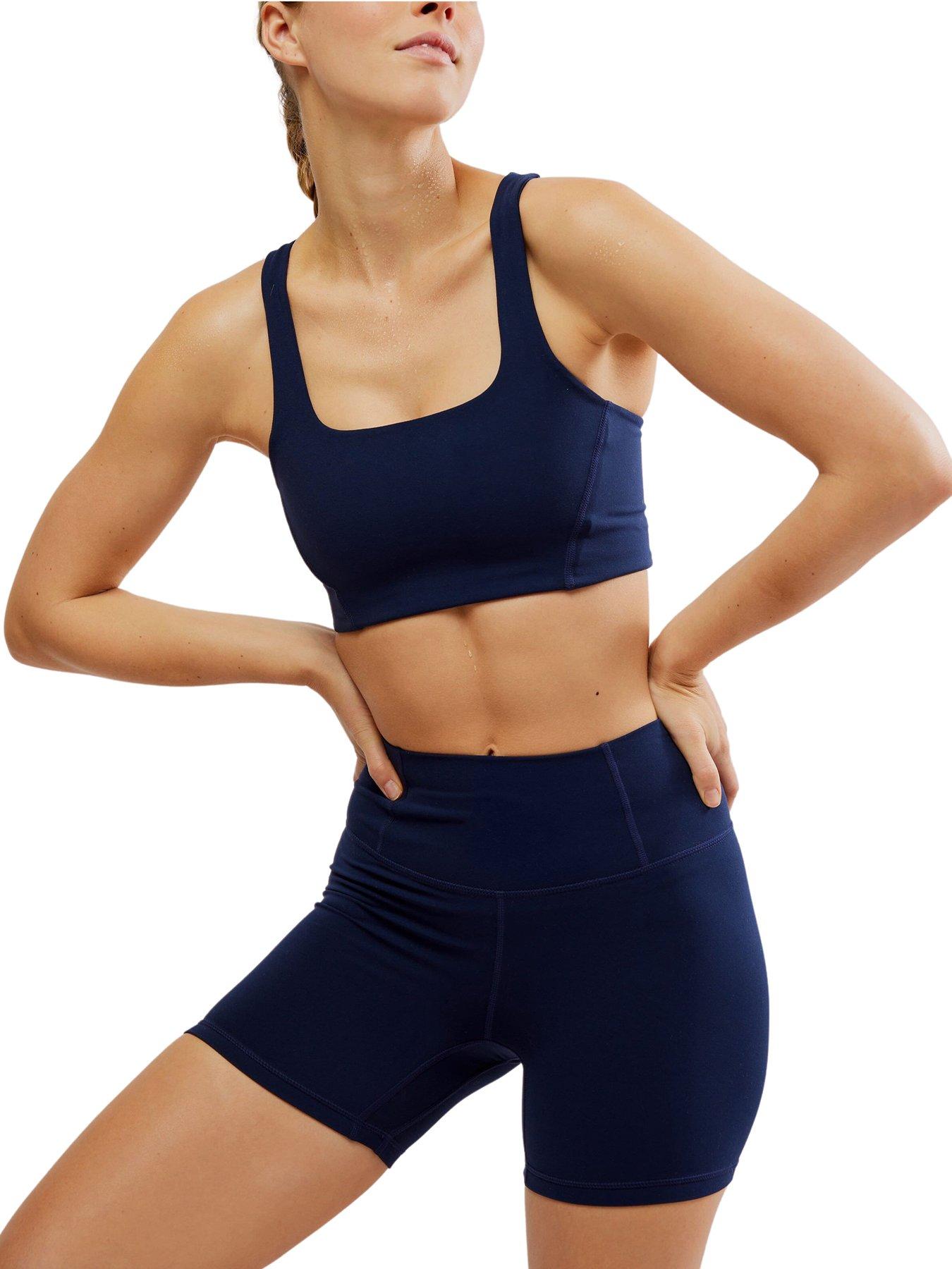 undefined Womens Training Never Better Sq Neck Bra - Navy