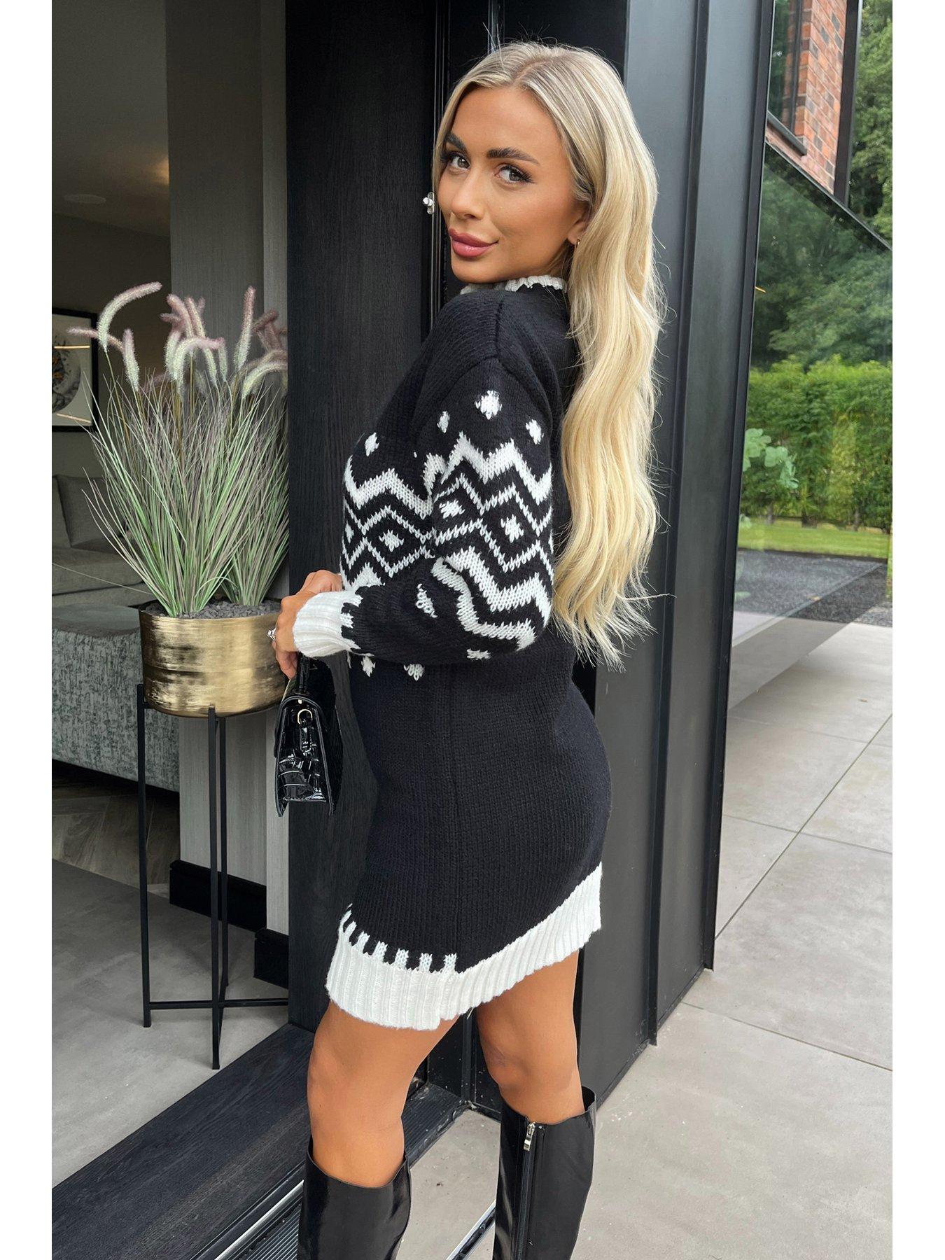Fairisle jumper dress uk sale