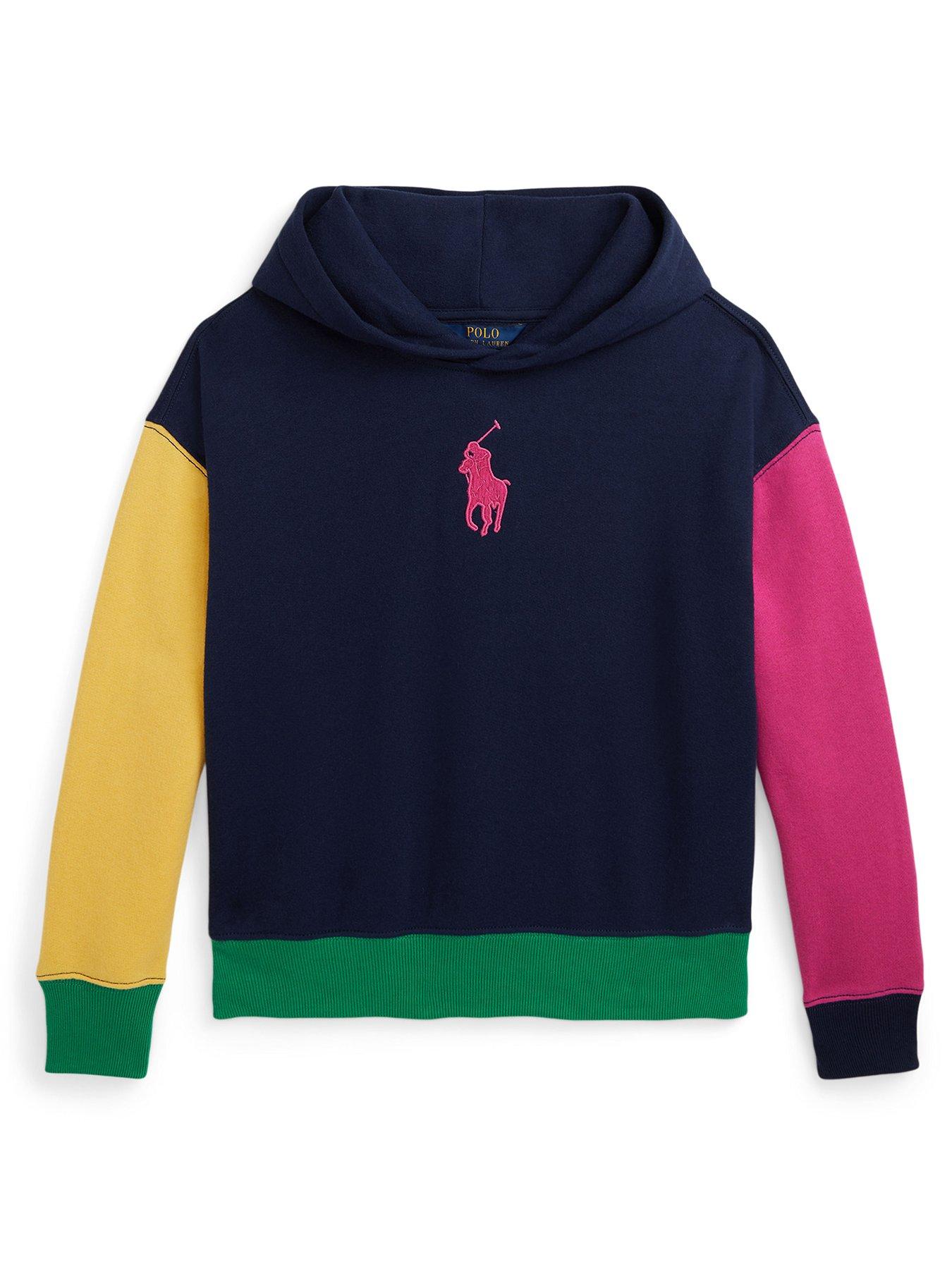 Girls Colour Block Hoodie Multi