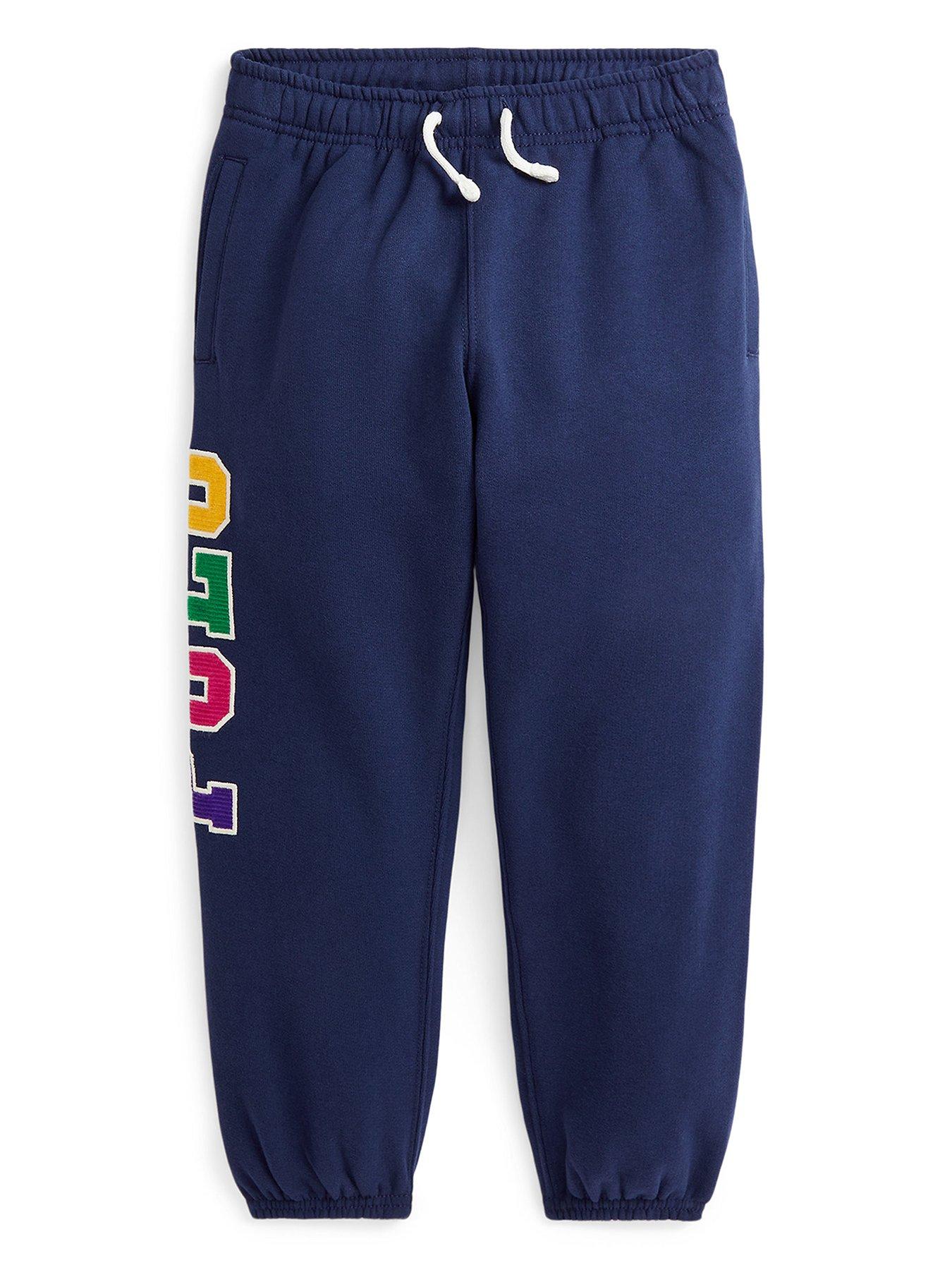 undefined Girls Polo Sweat Pants - Navy