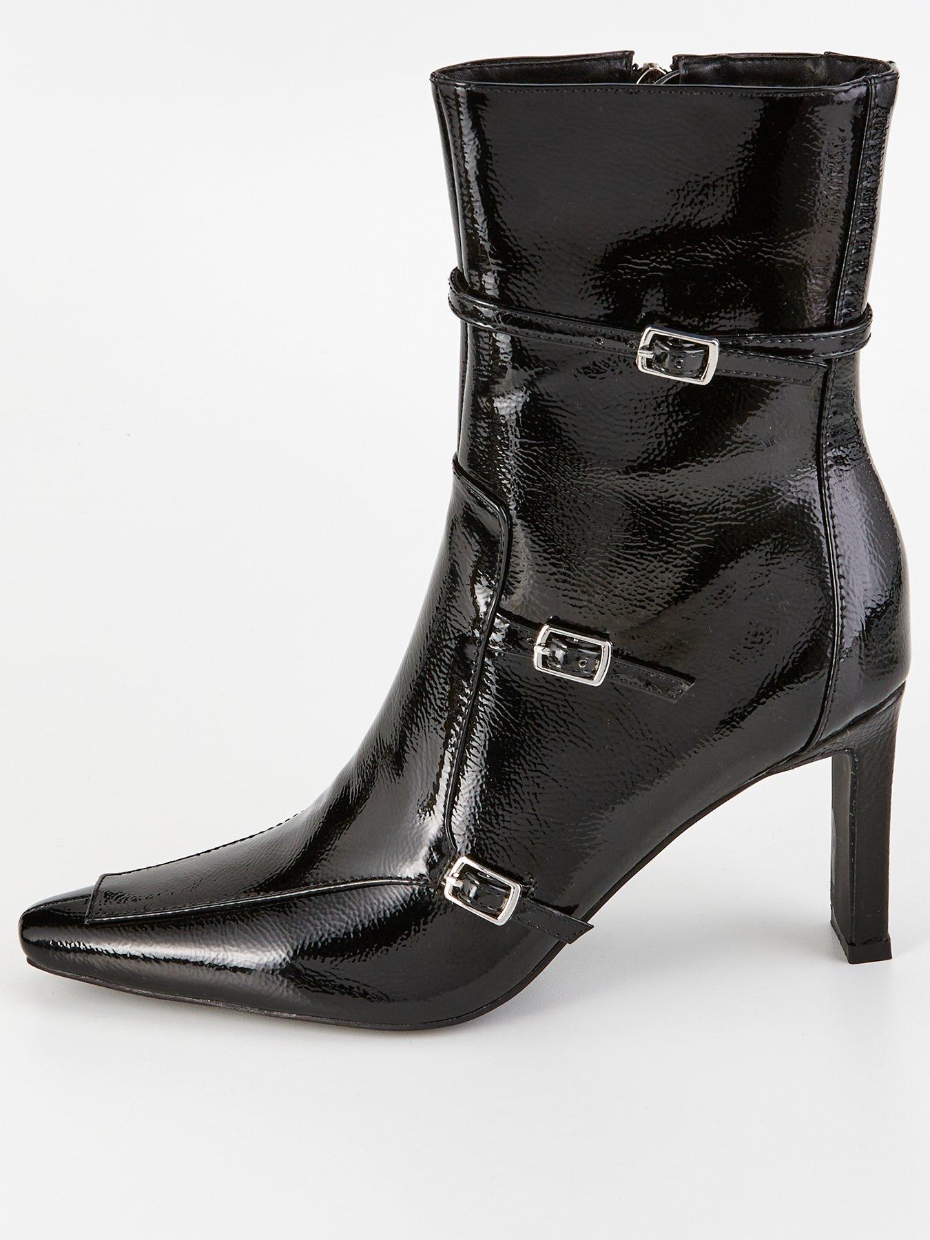 undefined Brinkley Buckle Ankle Boot - Black