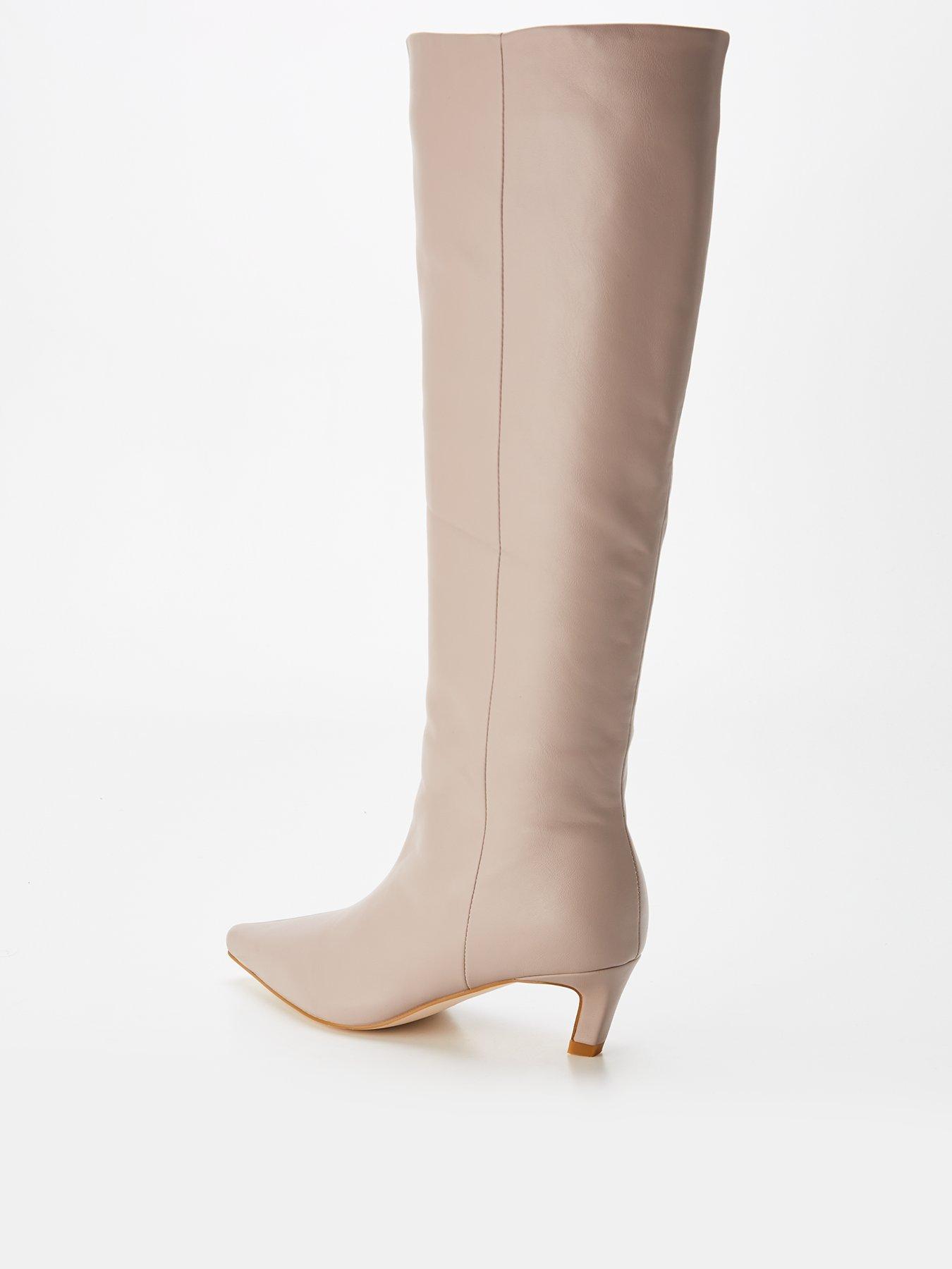 Raid Flaura Knee High Boot Taupe Grey Very