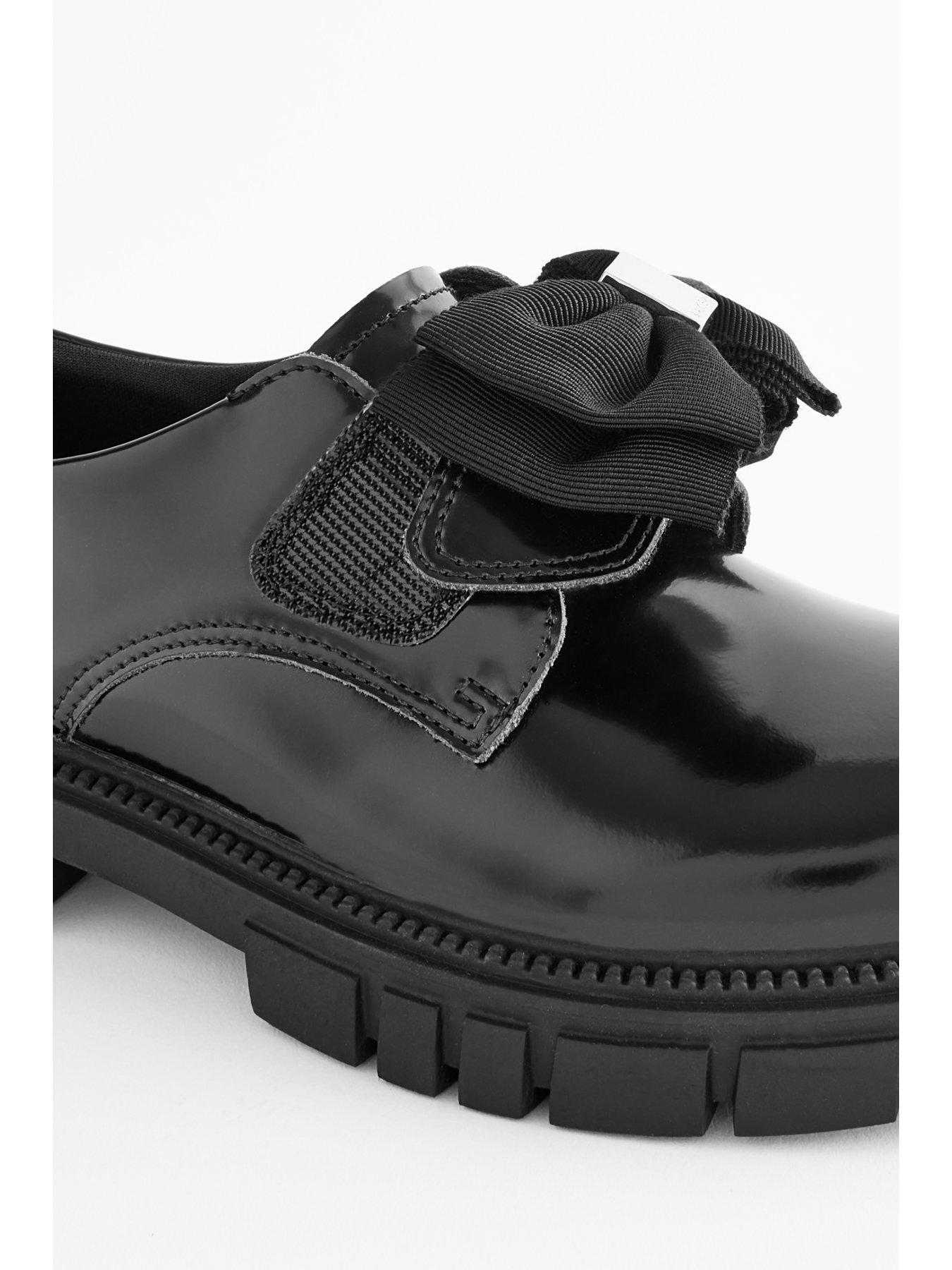Ted Baker Girls Bow Chunky School Shoe Black Very