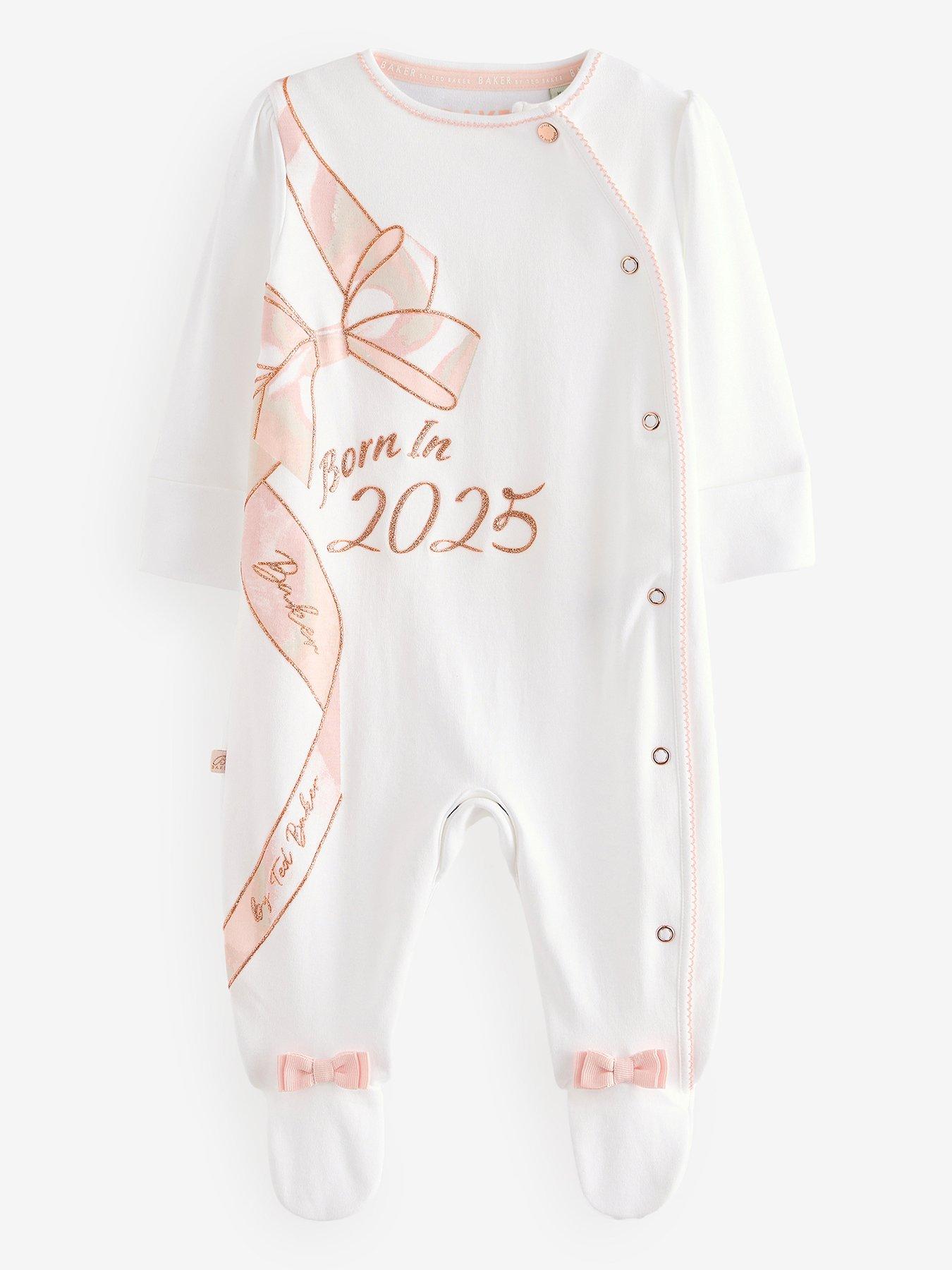 undefined Baby Girls Born In 2025 Sleepsuit - White