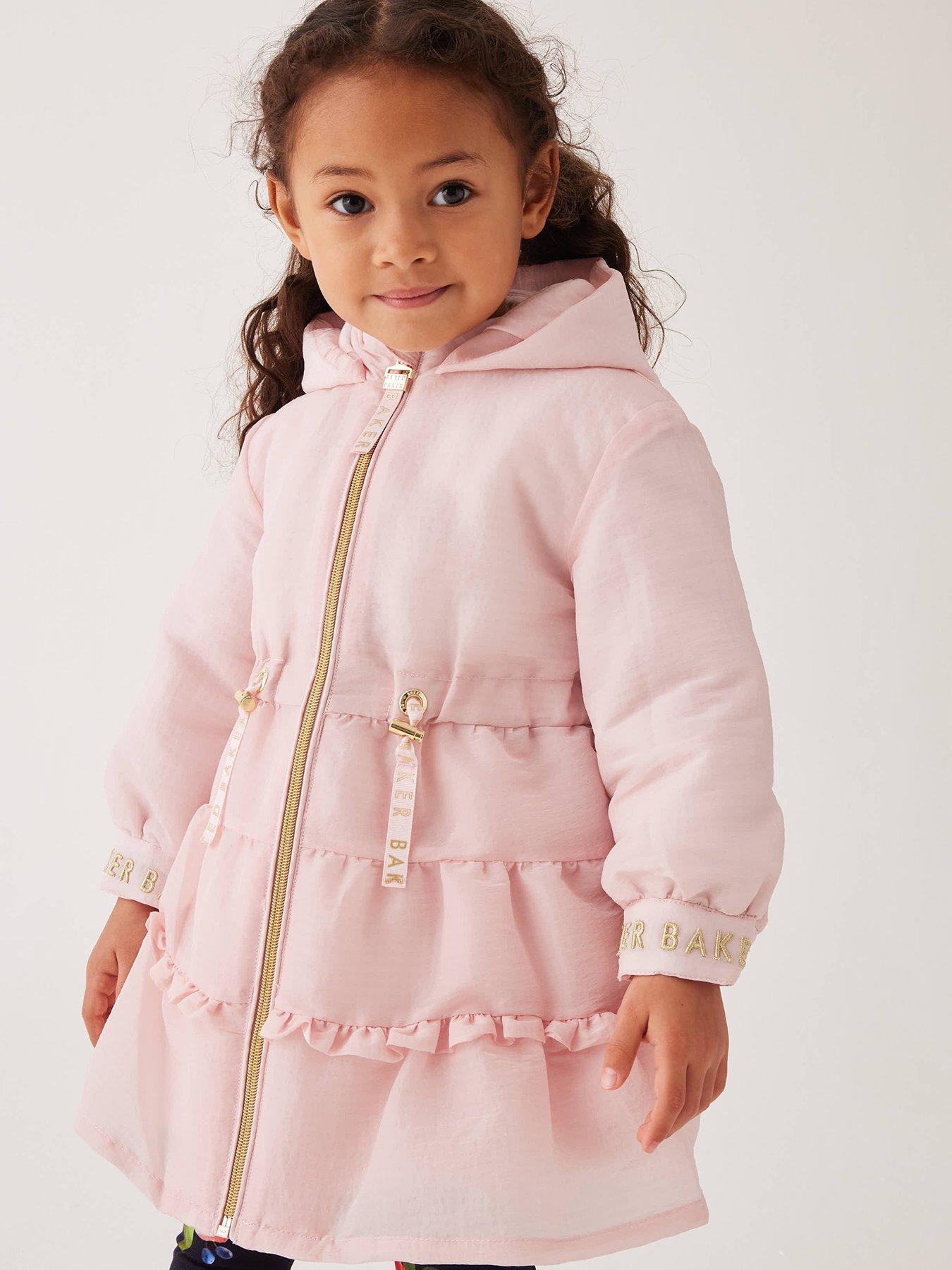 Baker By Ted Baker Baby Girls Frill Seersucker Mac Pink