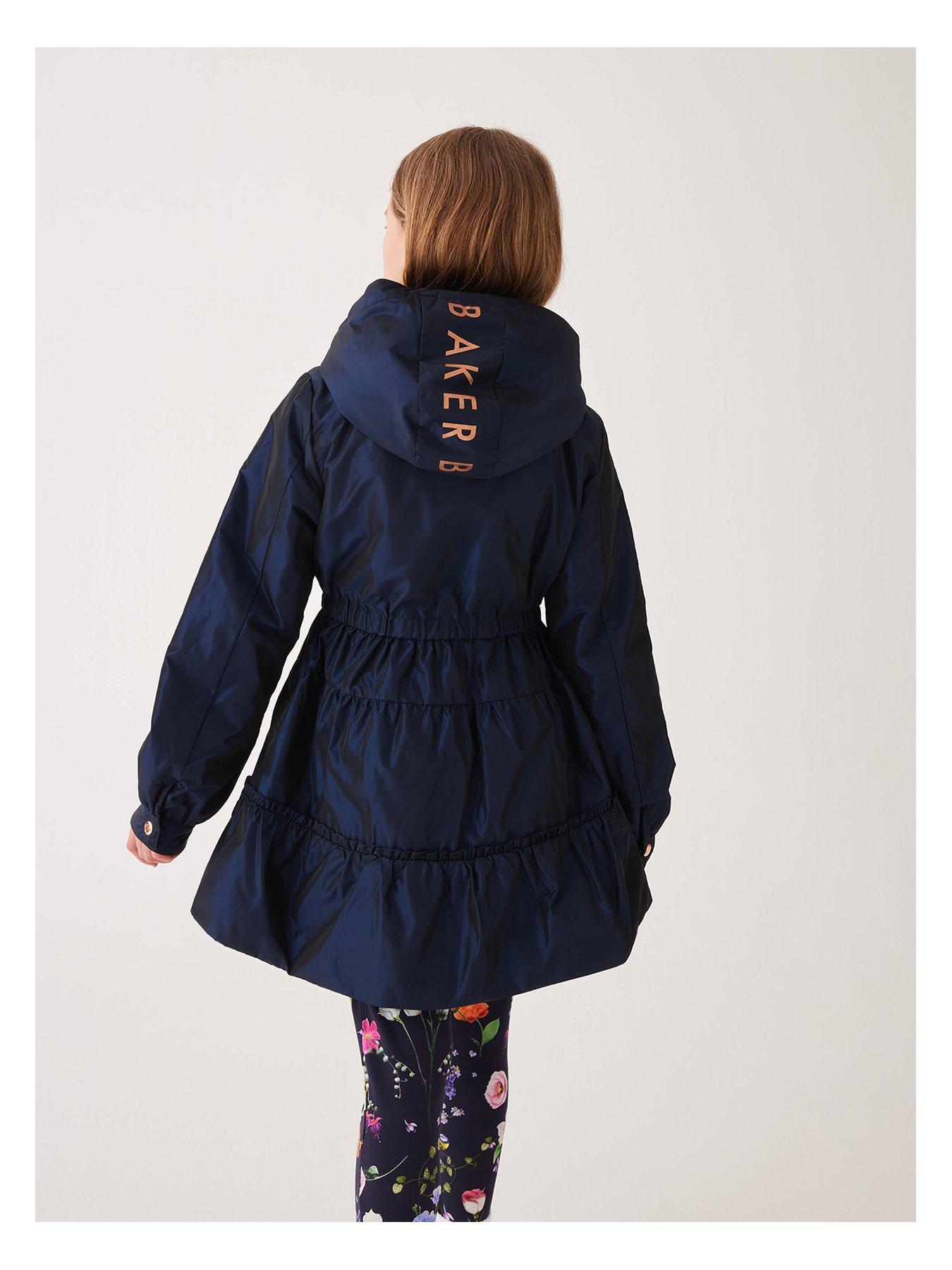 Girls ted baker navy coat on sale