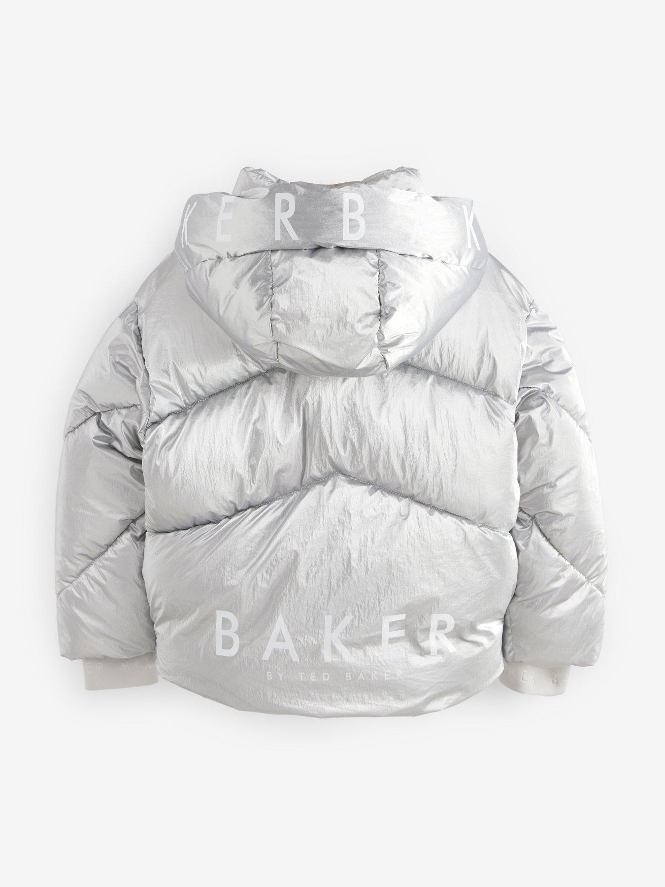 Girls silver ted baker coat sales