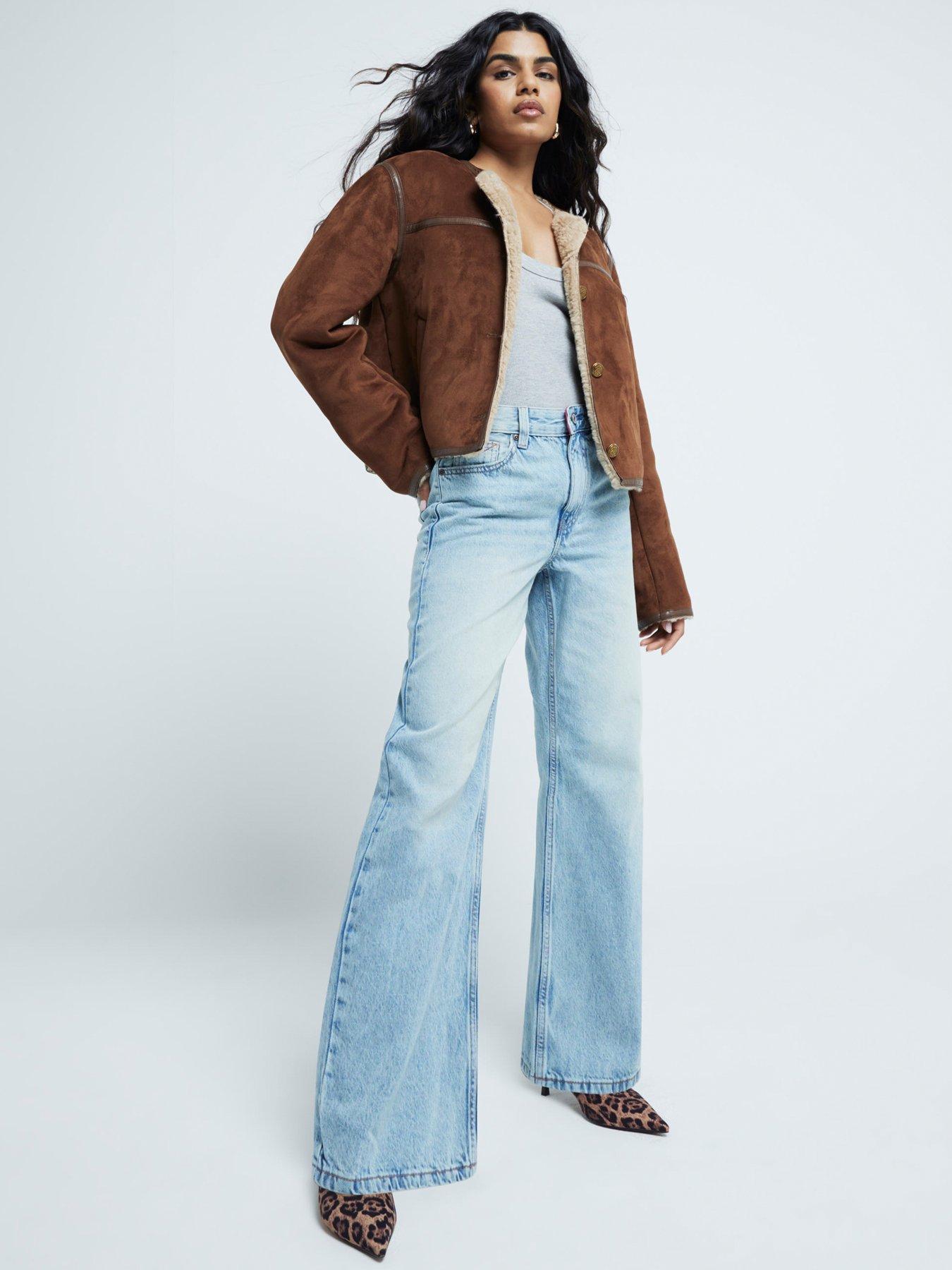 undefined Relaxed Straight Jeans - Blue