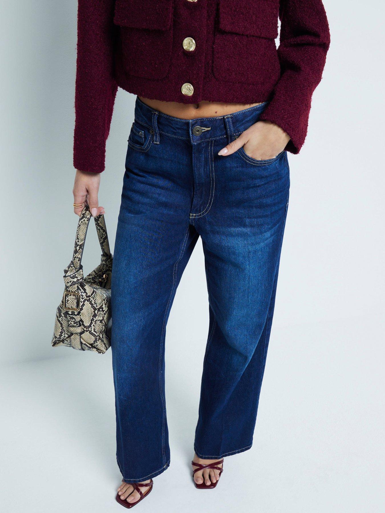 undefined Relaxed Straight Jeans - Blue
