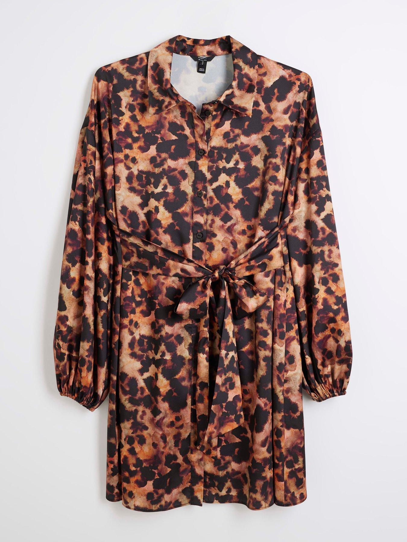 River Island Leopard Print Housecoat Boohoo Womens Leopard Print