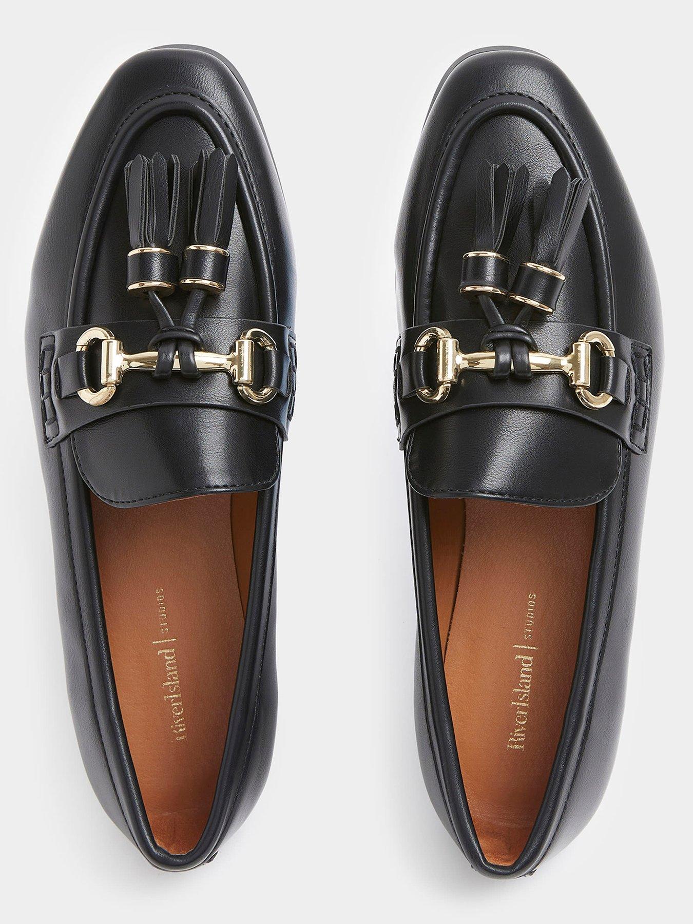 Image 5 of 6 of River Island Tassle Snaffle Loafer - Black