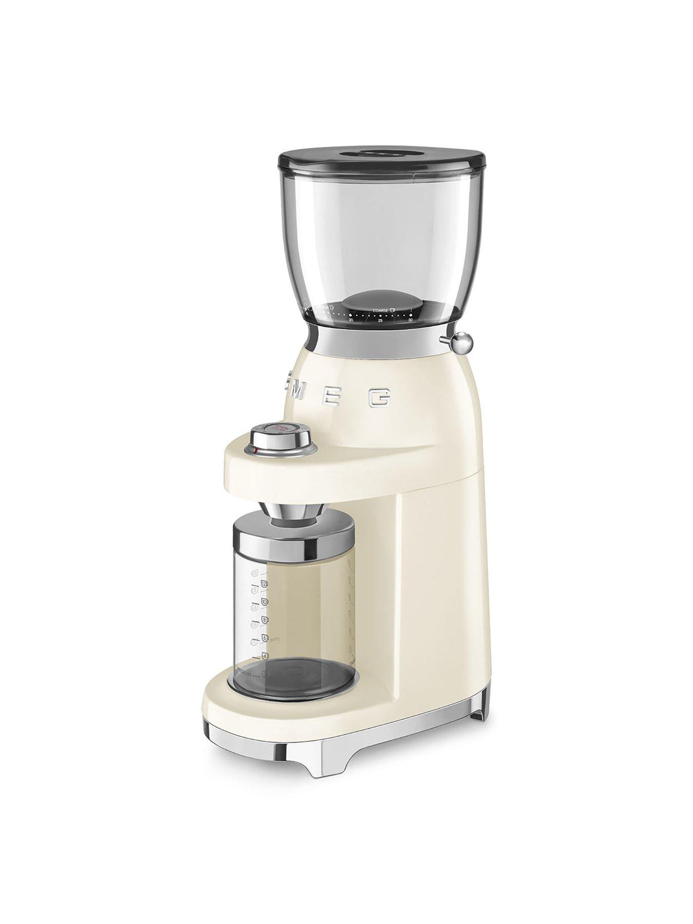 Image 3 of 7 of Smeg CGF11 50&rsquo;s Style Coffee Grinder - Cream
