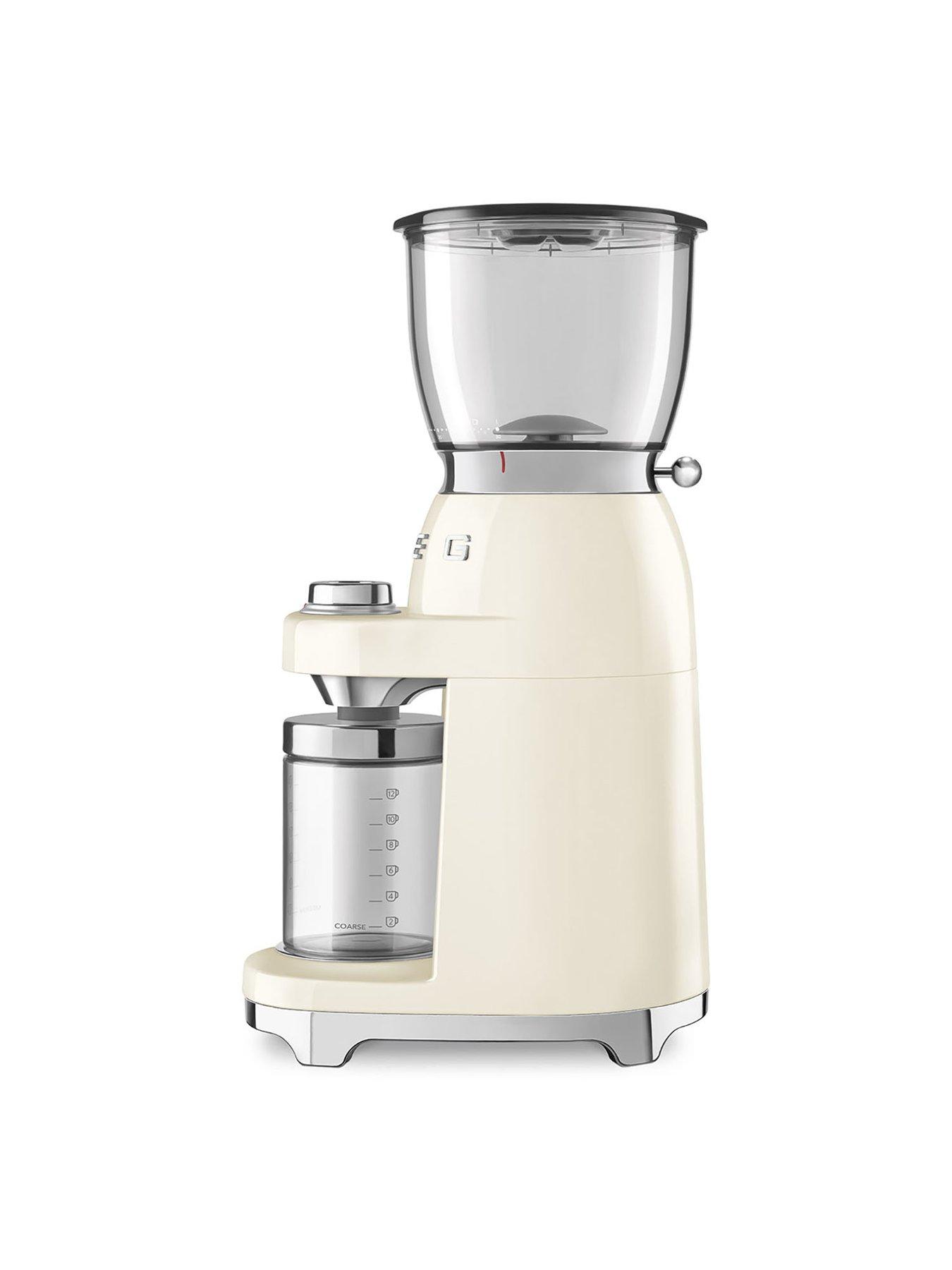 Image 4 of 7 of Smeg CGF11 50&rsquo;s Style Coffee Grinder - Cream