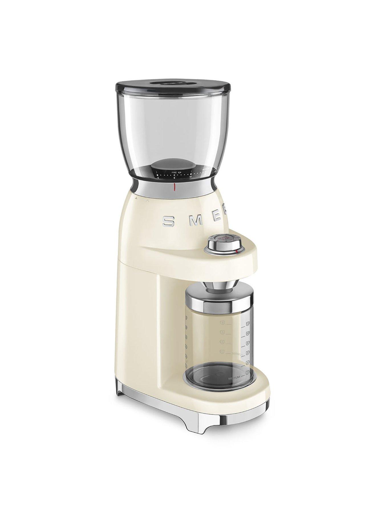 Image 5 of 7 of Smeg CGF11 50&rsquo;s Style Coffee Grinder - Cream