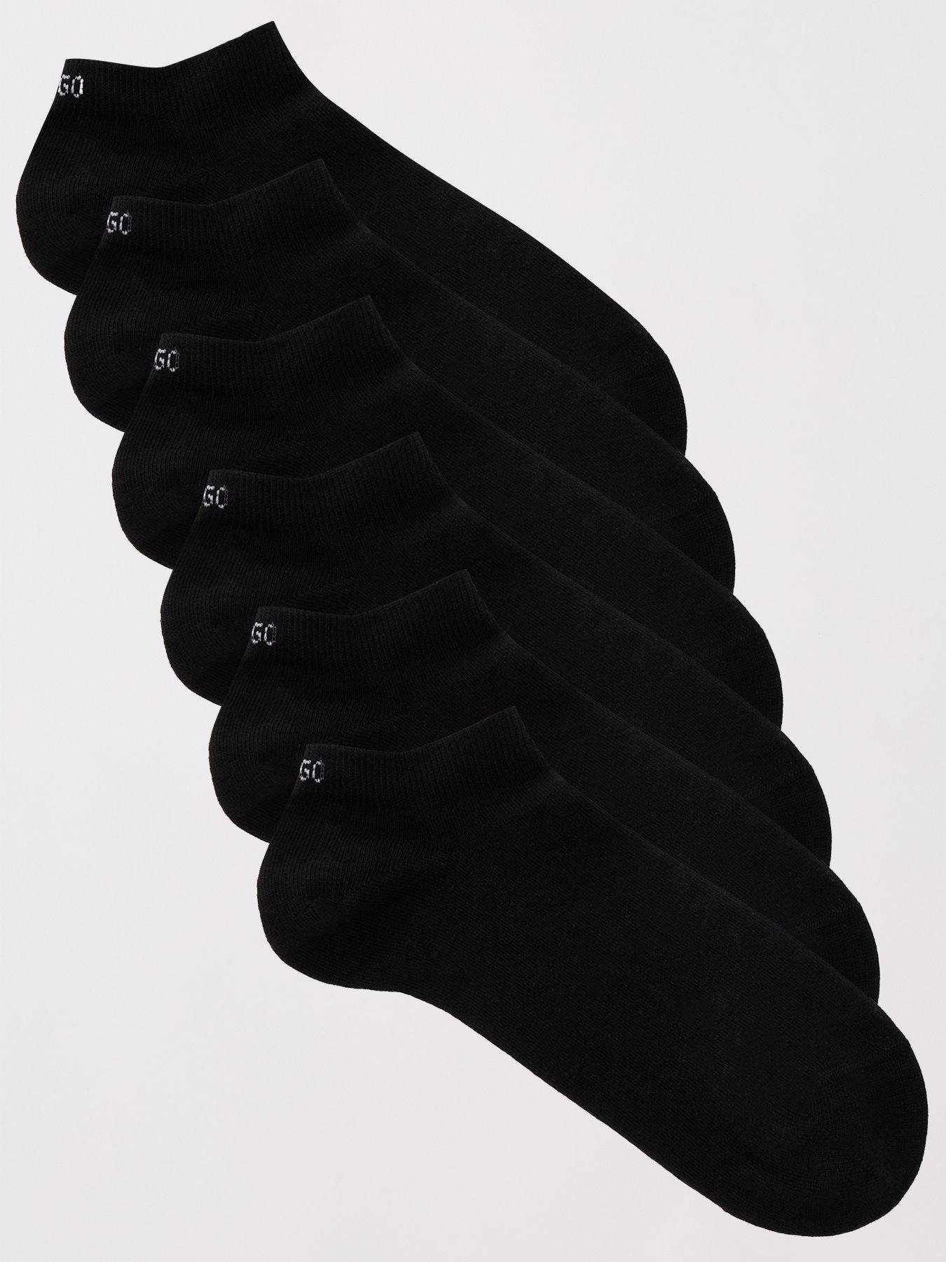undefined 6 Pack As Uni Crew Socks - Black