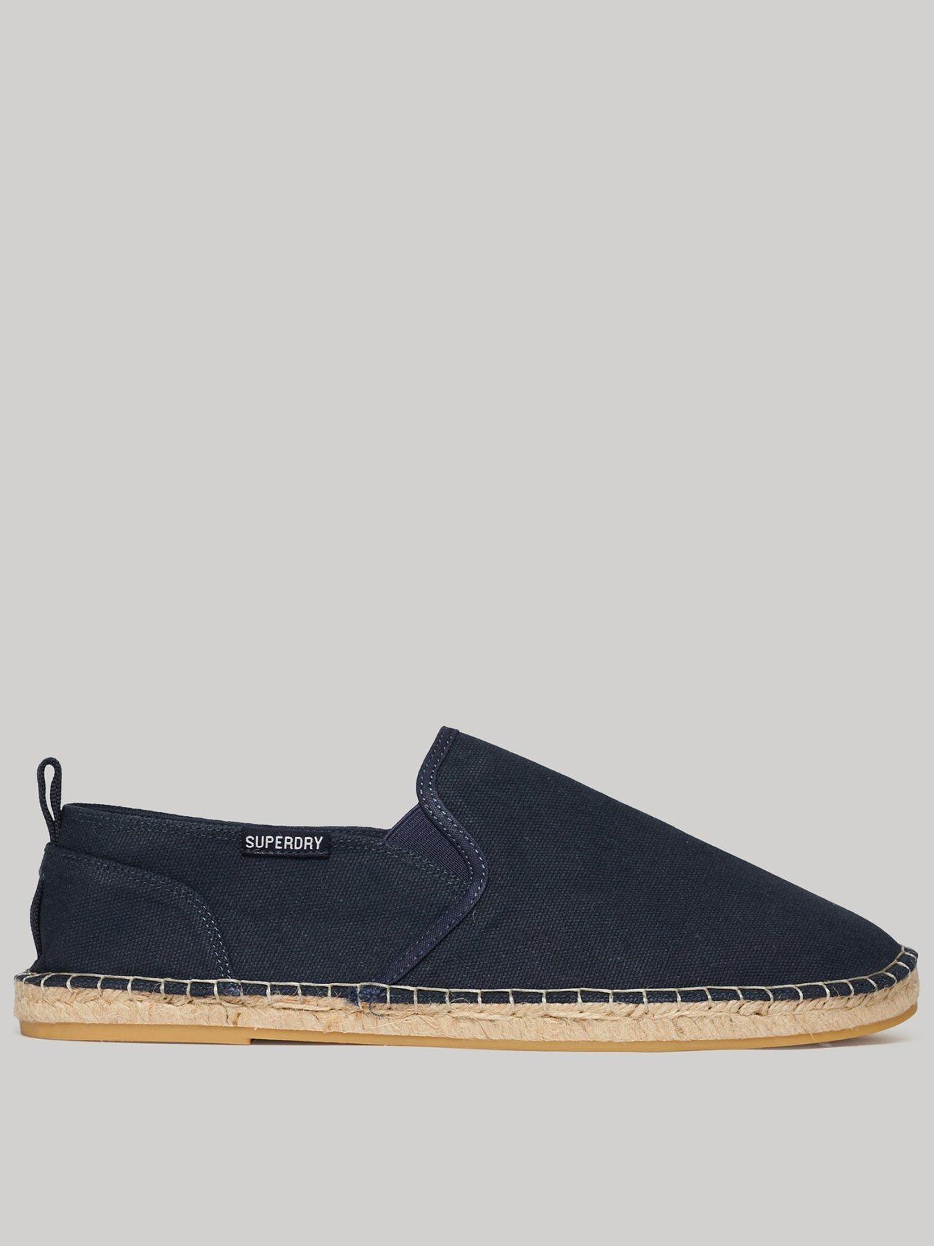 undefined Canvas Espadrille Shoes - Navy