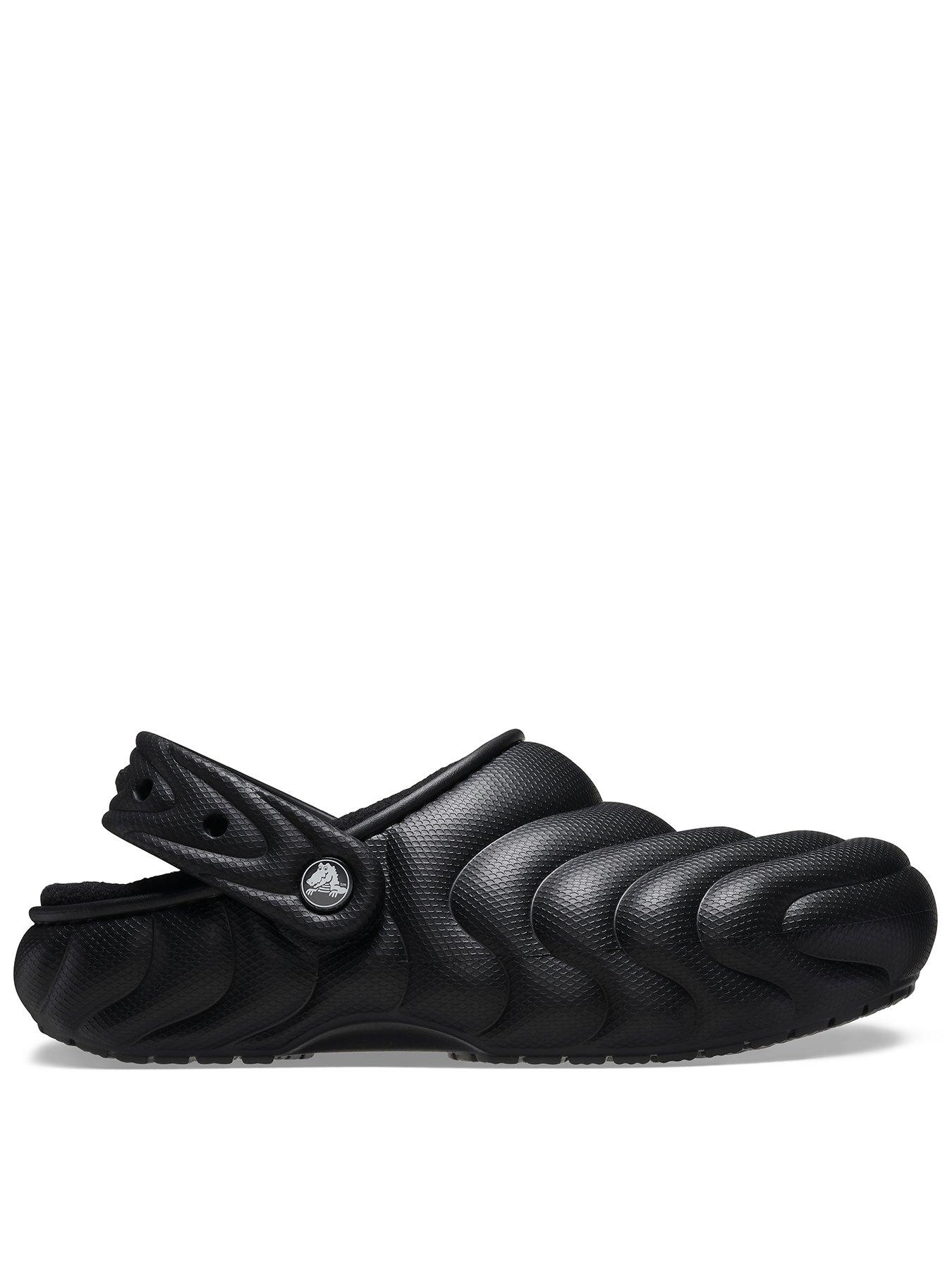 Crocs Men's Classic Lined Overpuff Clog Sandals - Black, Black, Size 10, Men