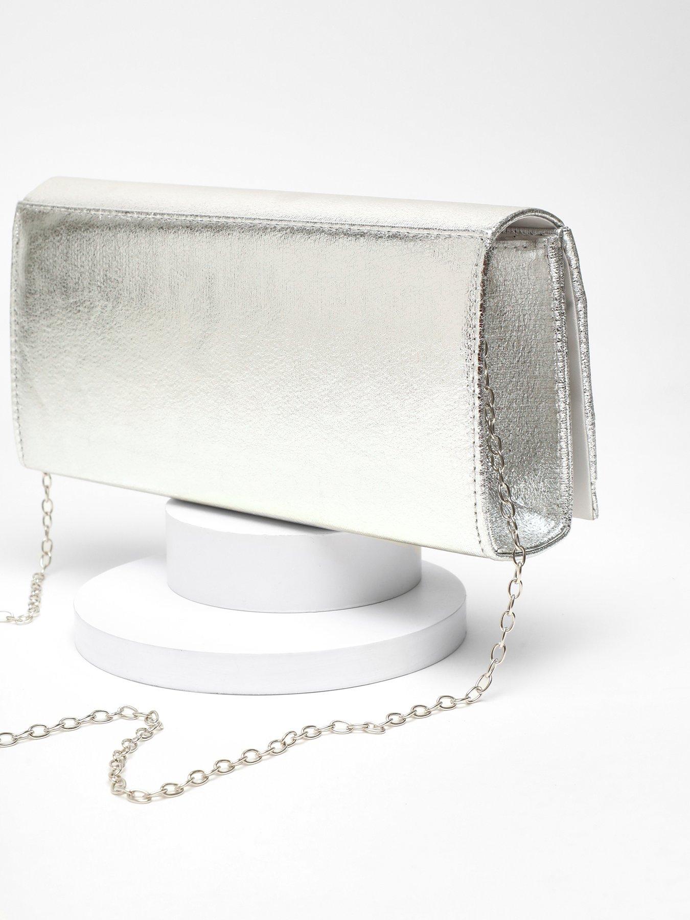 Silver Foil Clutch main image 0