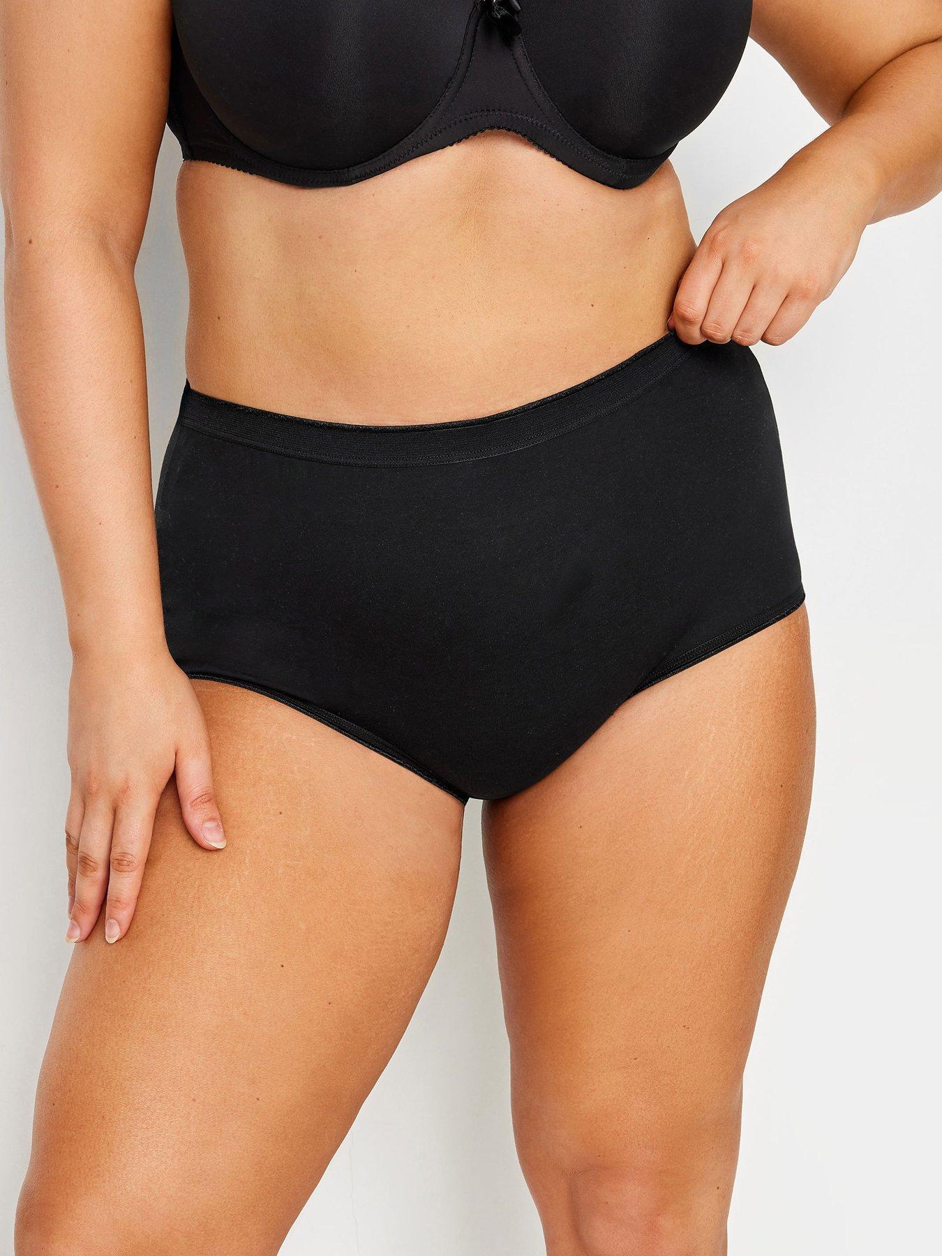 undefined Curve 5 Pack Stretch Full Briefs - Black