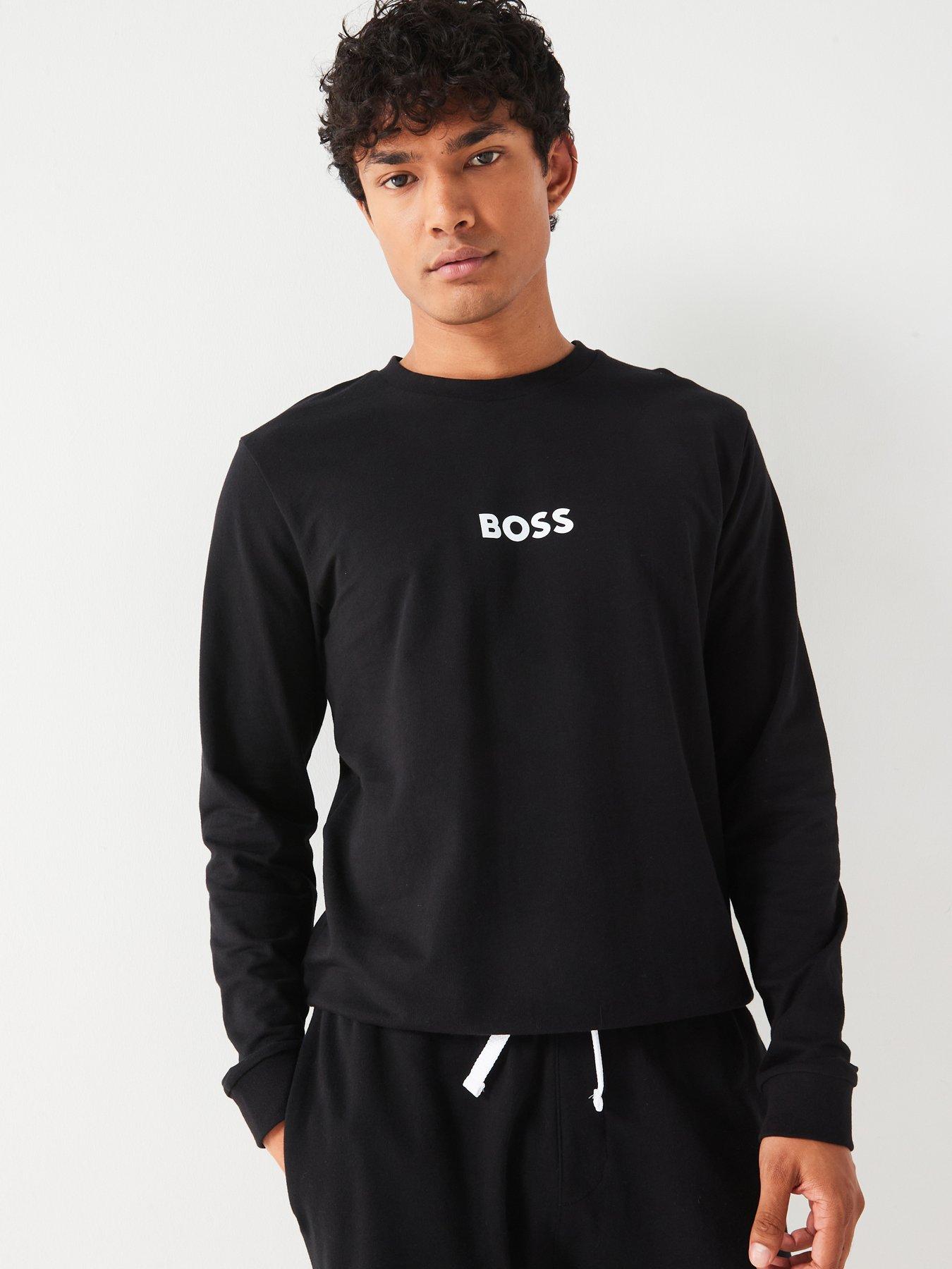 undefined Left Chest Logo Loop Back Loungewear Zip Sweat - Black