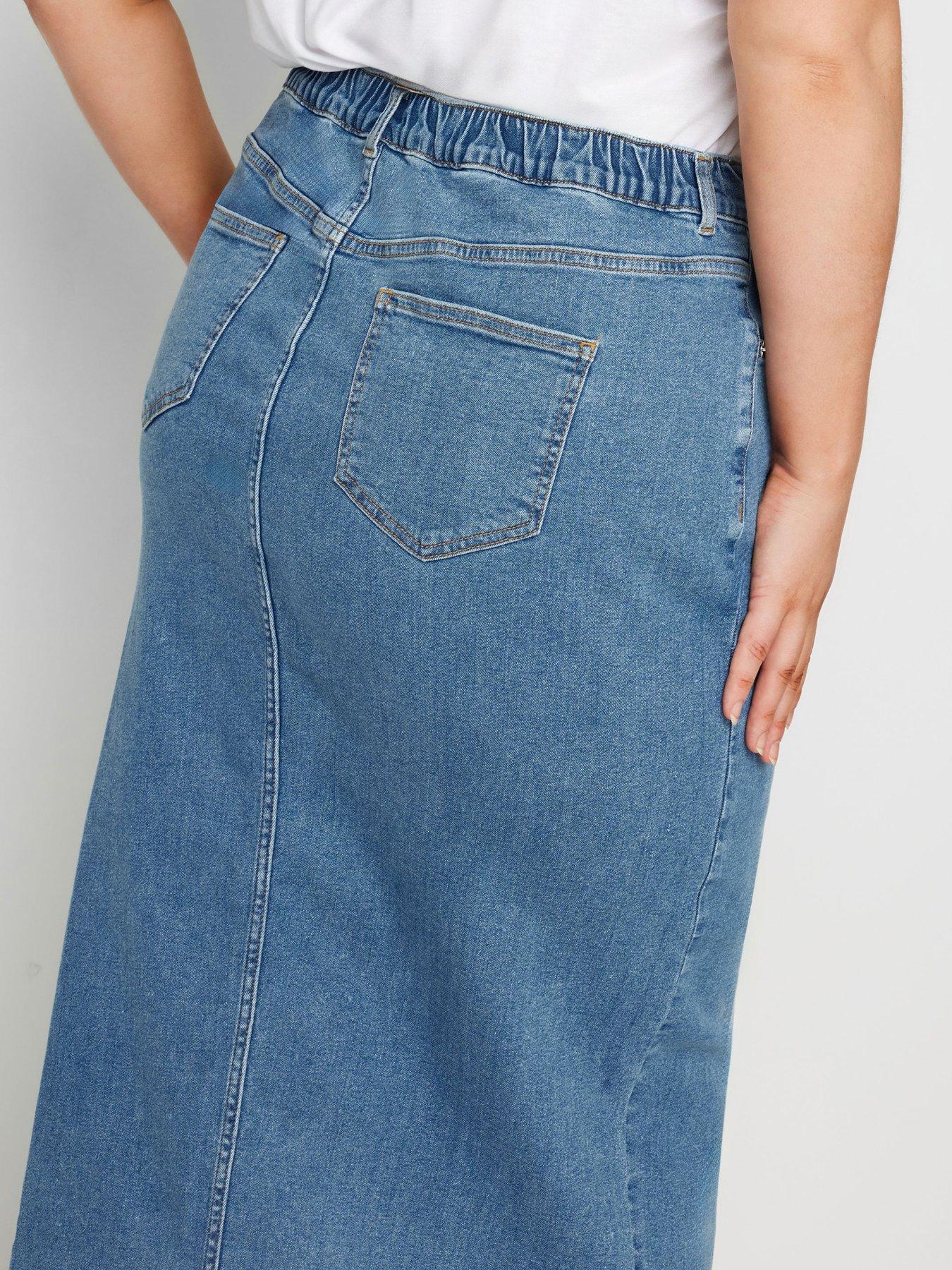 Maxi Denim Skirt – Straight Line Boutique
