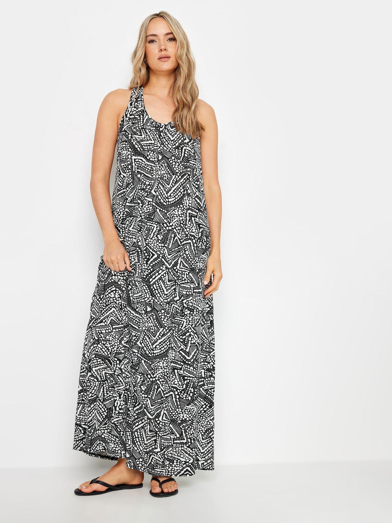 Long Tall Sally Tall Racer Back Maxi Dress - Black/Multi