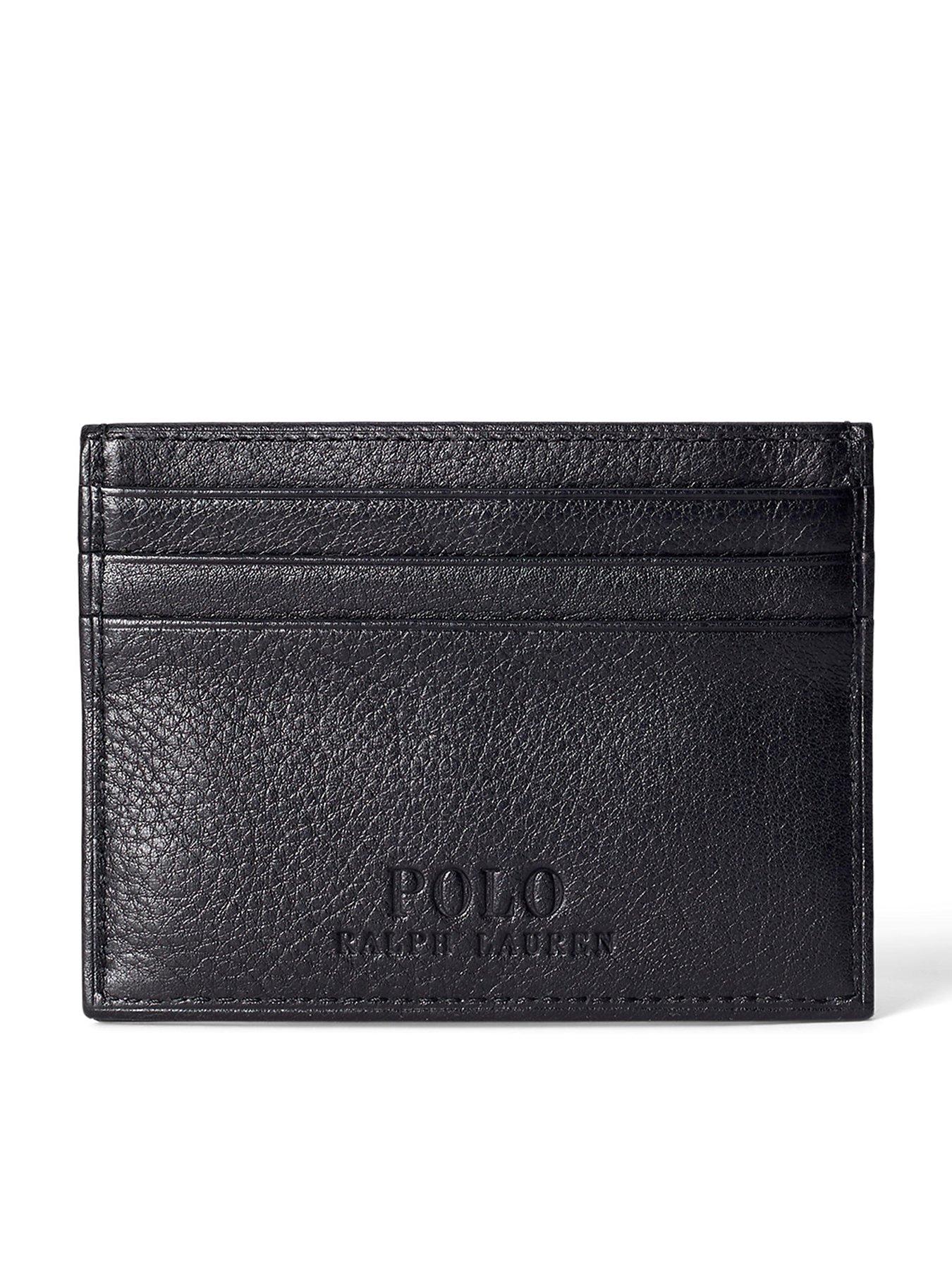 Polo Ralph Lauren Grained Leather Card Holder - Black