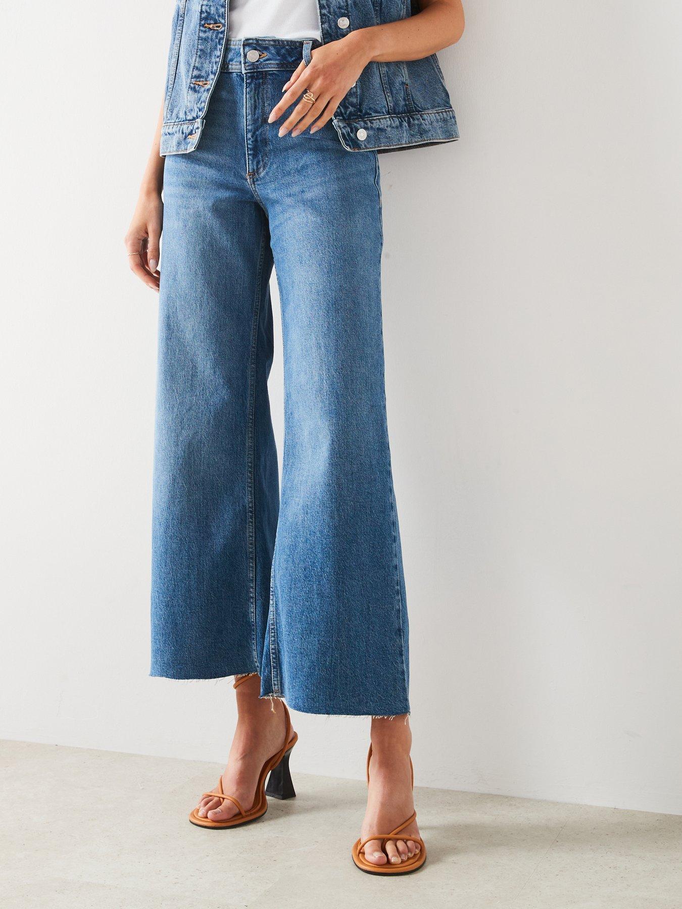 Cropped jeans womens uk best sale