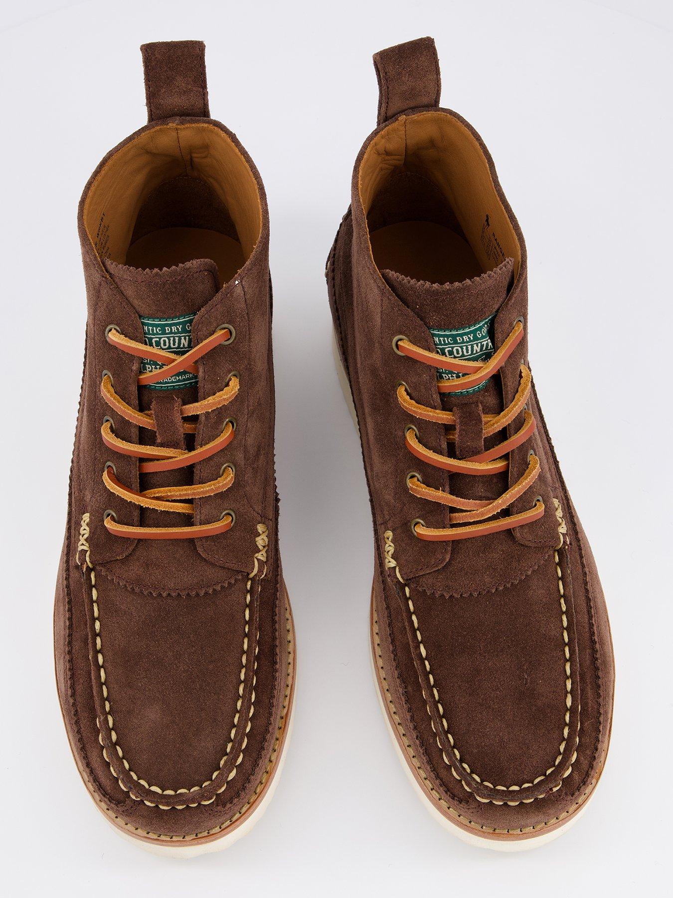 Image 3 of 7 of Polo Ralph Lauren Ranger Suede Desert Boots - Brown