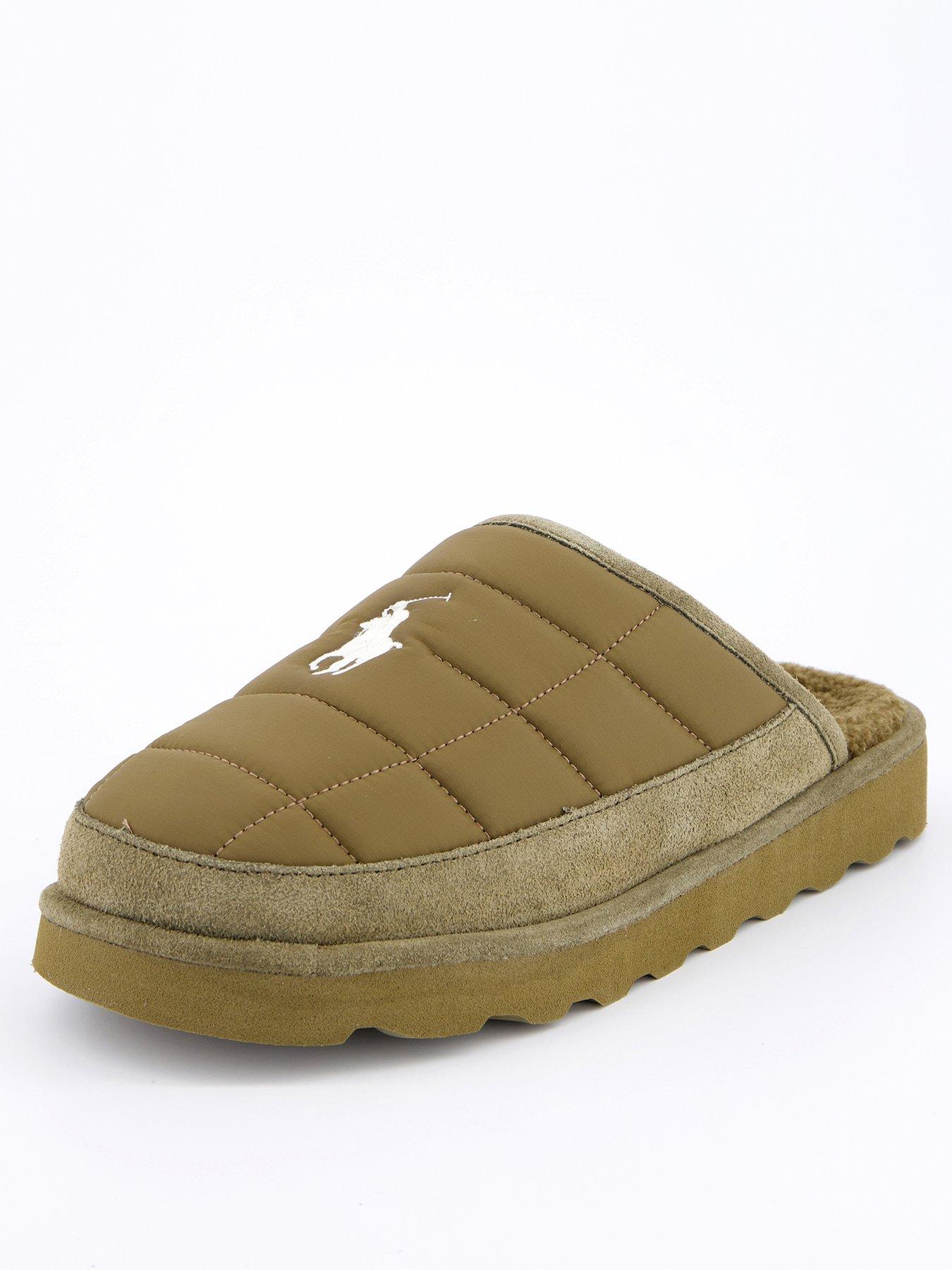 Polo Ralph Lauren Polo Ralph Lauren Scuff Quilted Mule Slippers Khaki Very