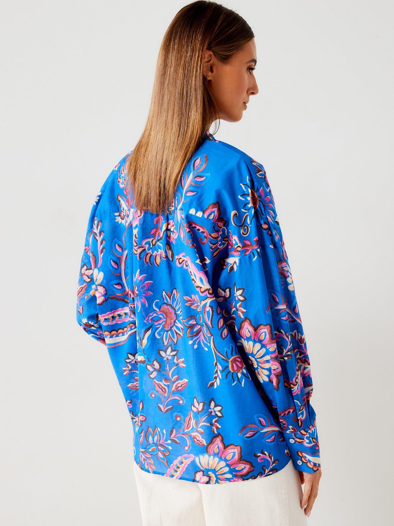 MILAGRO MULTICOLOR FLOWER BLOUSE