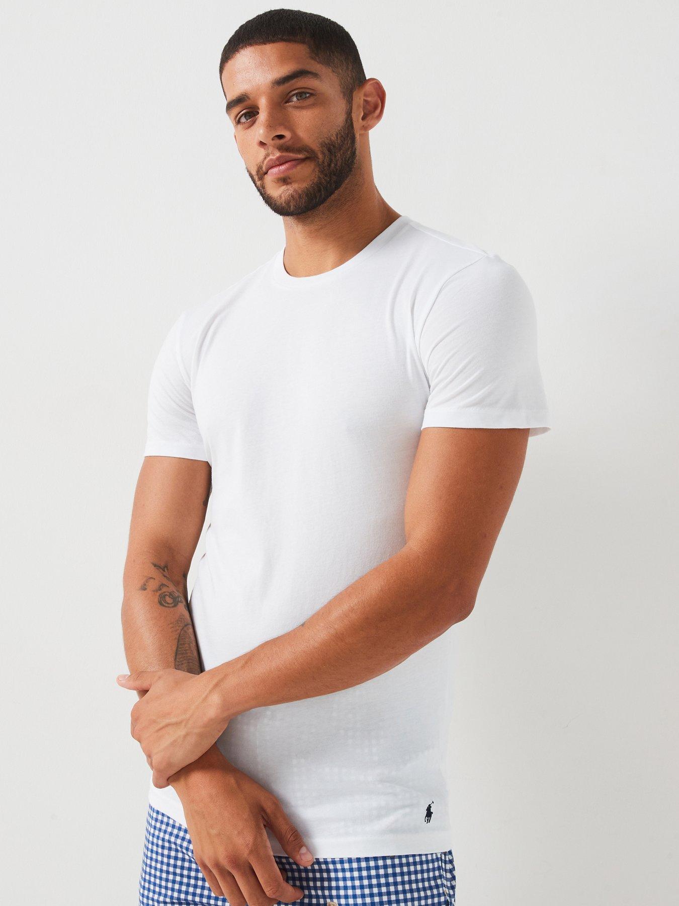 undefined 3 Pack Loungewear T-shirts - White