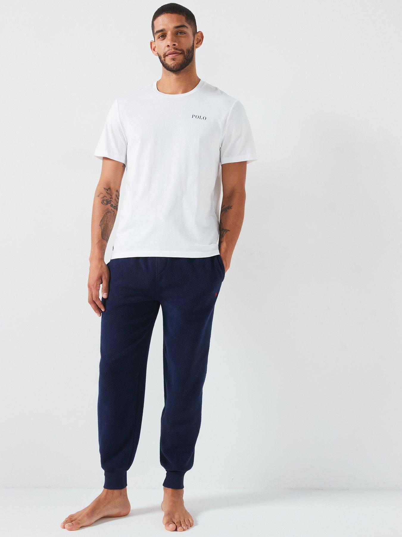 Image 3 of 4 of Polo Ralph Lauren Left Chest Logo Loungewear T-shirt - White