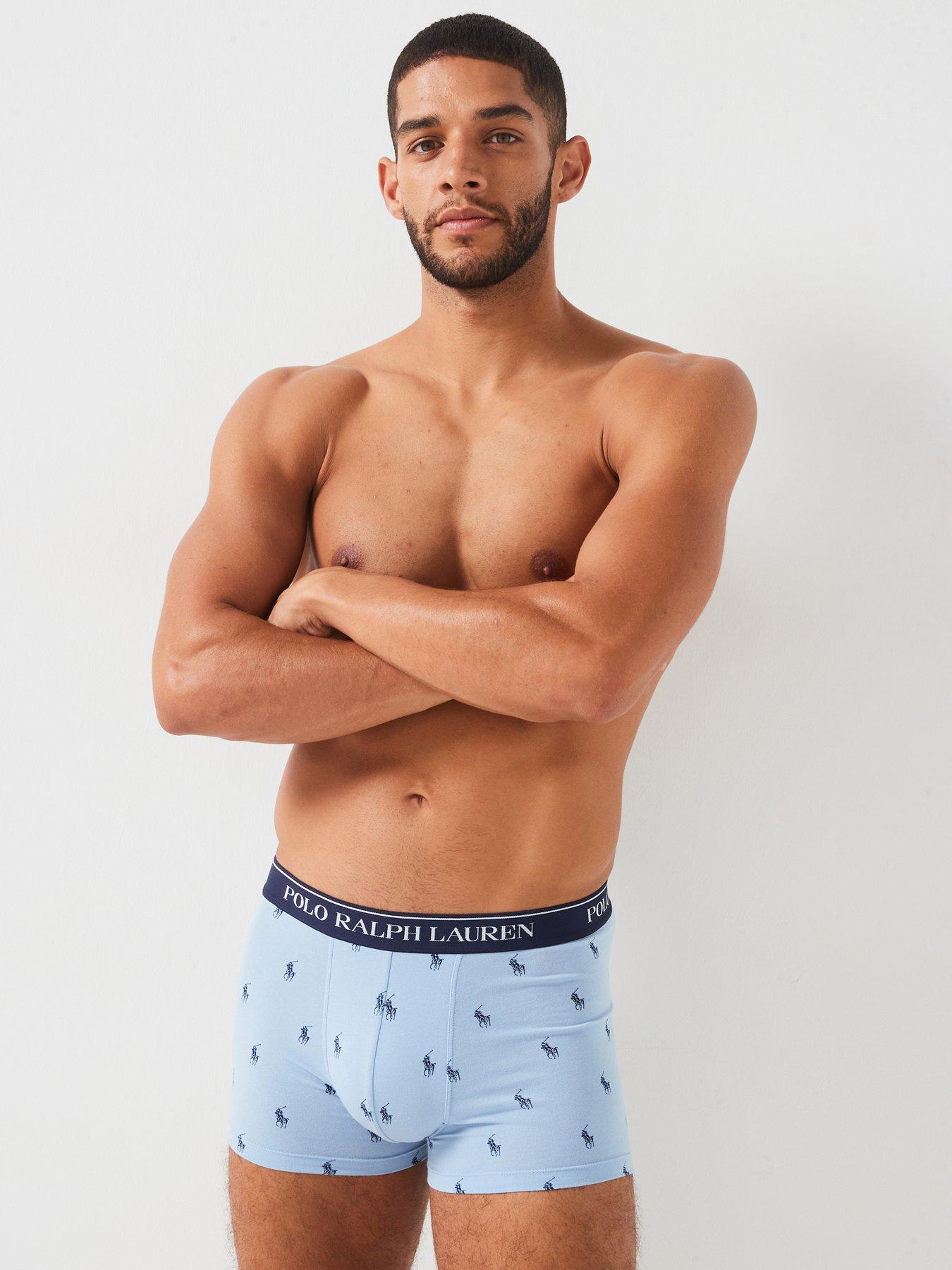 polo ralph lauren 3 pack stretch cotton trunks - multi, multi, size l, men