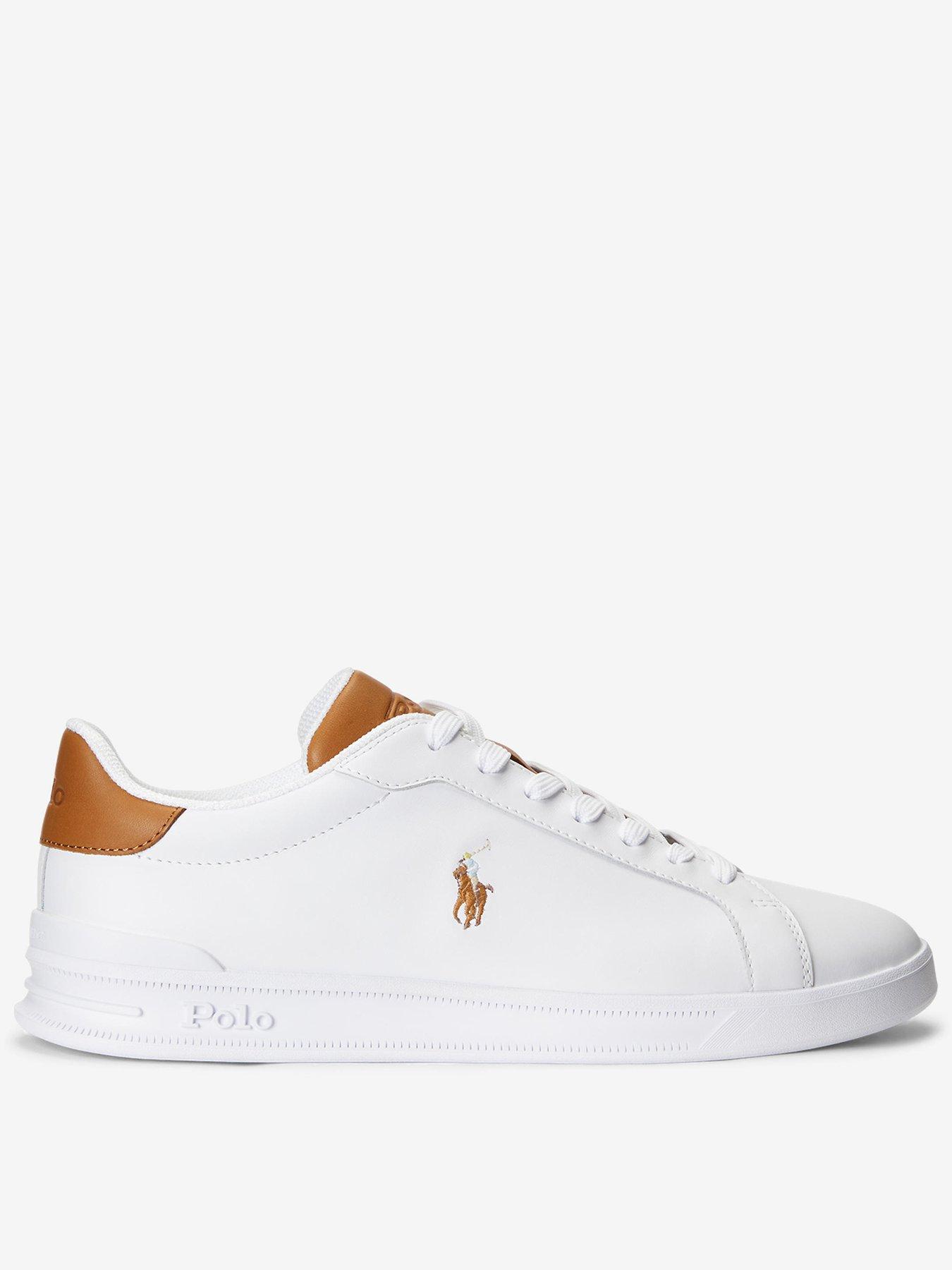 undefined Heritage Court Leather Trainers - White