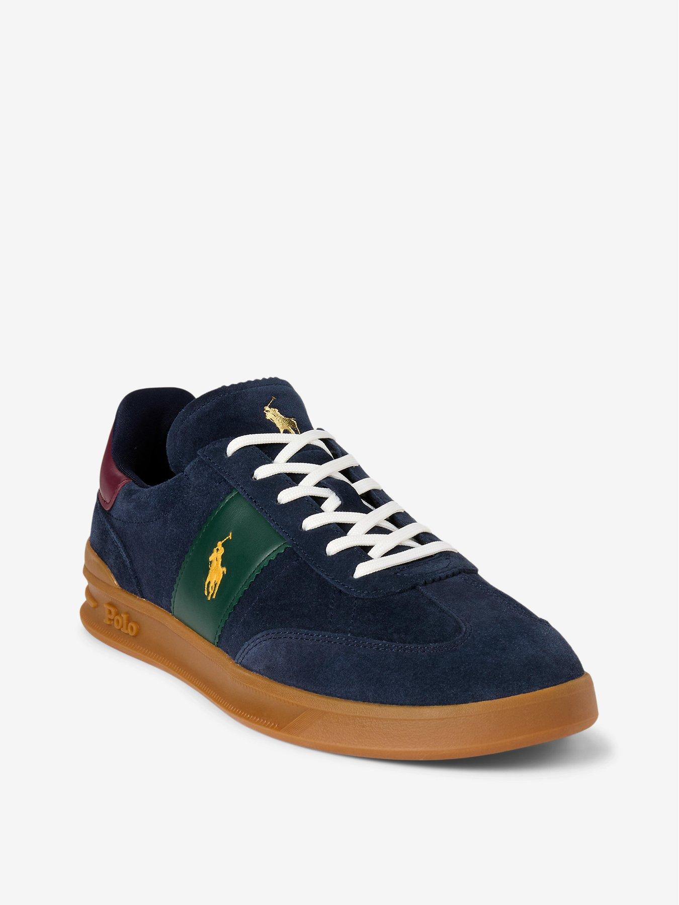 Polo Ralph Lauren Heritage Aera Suede Trainers Navy Very