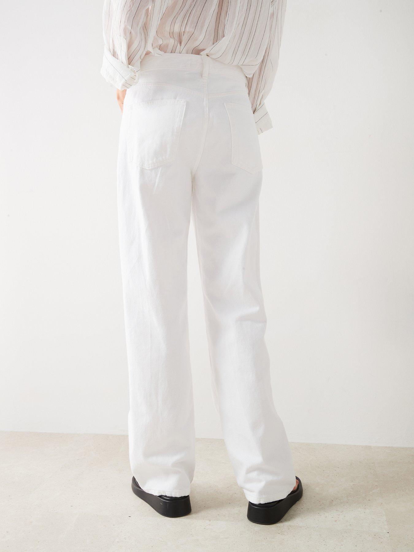 Mango White Wide Leg Jeans | Very.co.uk