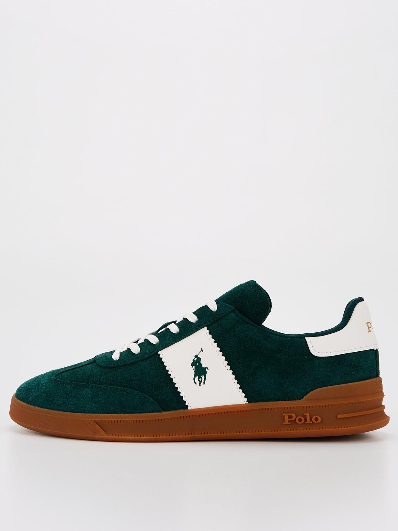 Heritage Aera Suede Trainers Green