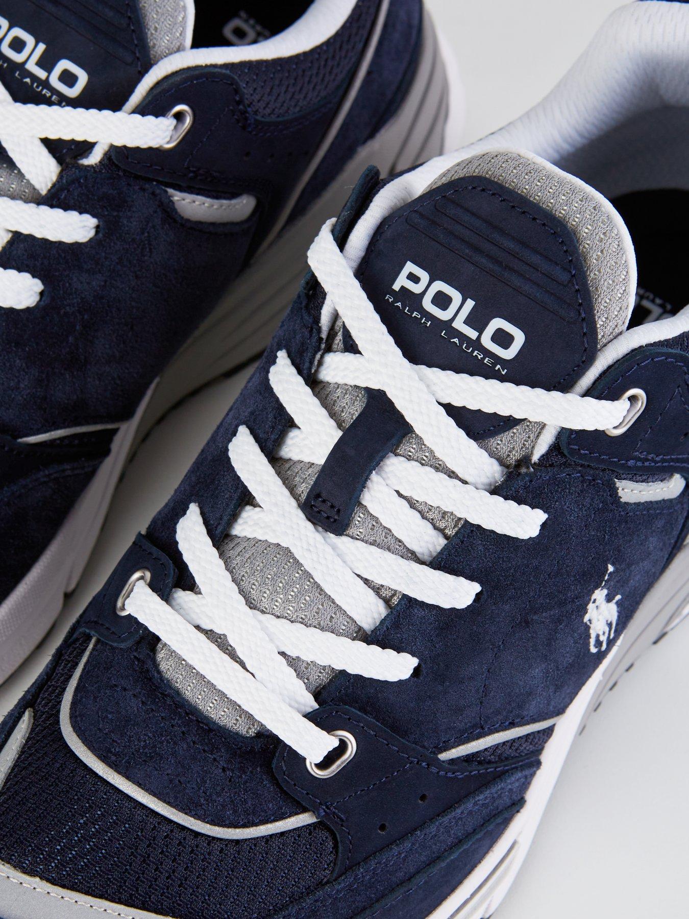Polo Ralph Lauren Trackster 250 Suede/Mesh Runners Navy/White Very
