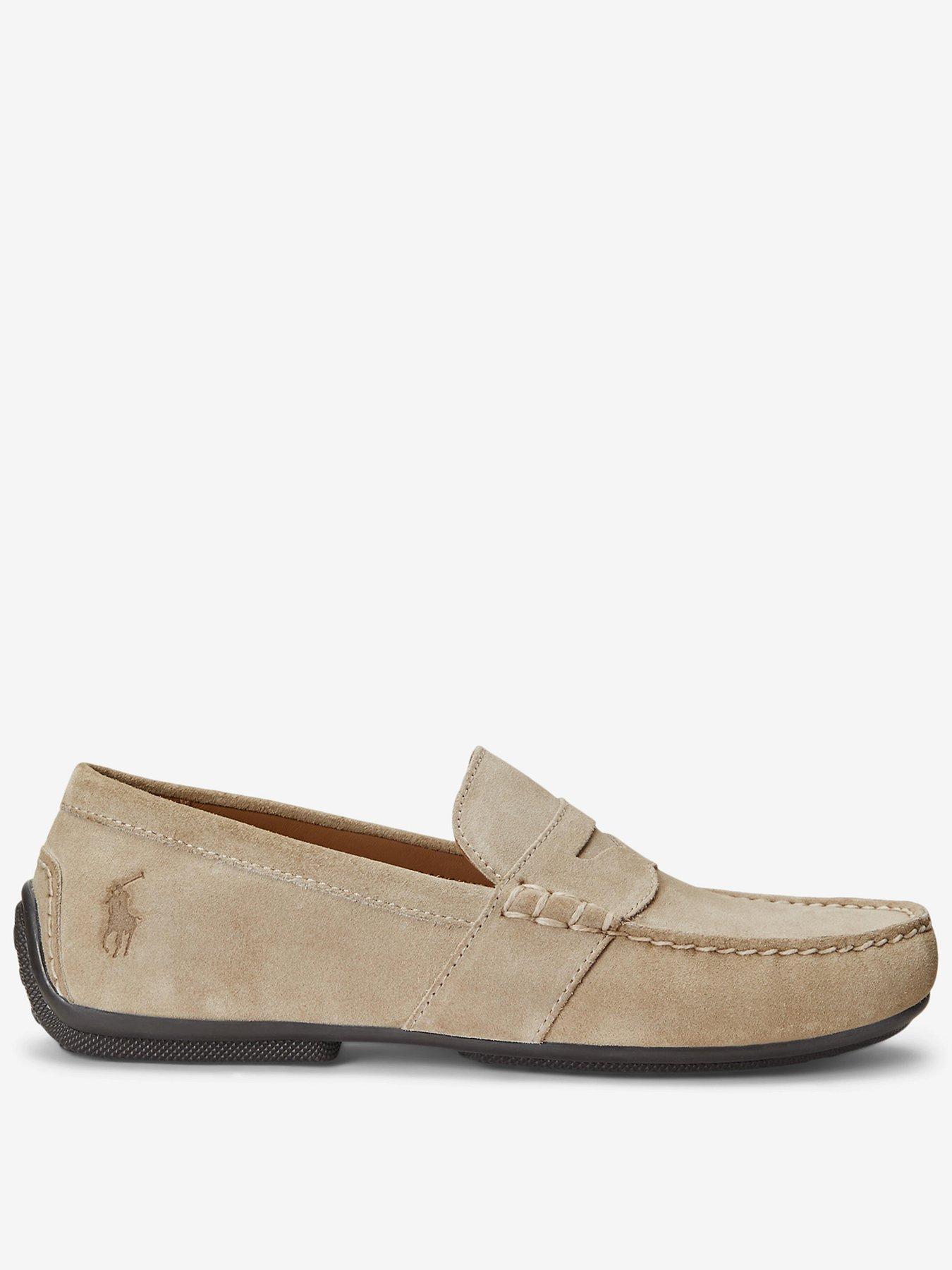 Polo Ralph Lauren Reynold Suede Moccasin, Beige, Size 10, Men