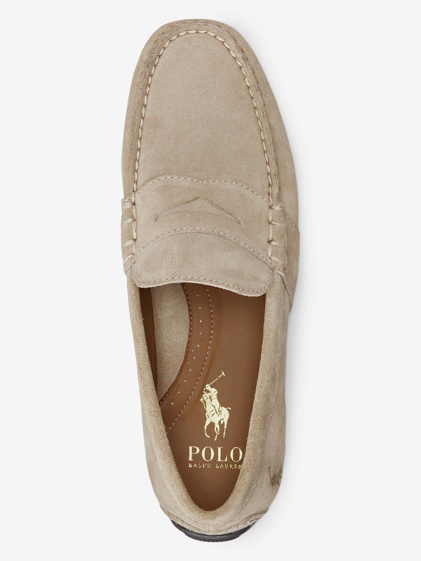 Image 4 of 4 of Polo Ralph Lauren Reynold Suede Moccasin - Beige