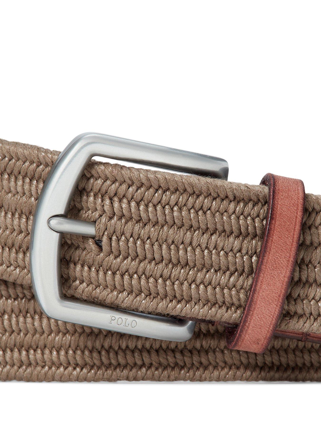 Buckle Belt Ralph Lauren Canvas Belt Canvas Leather Belt ~Each