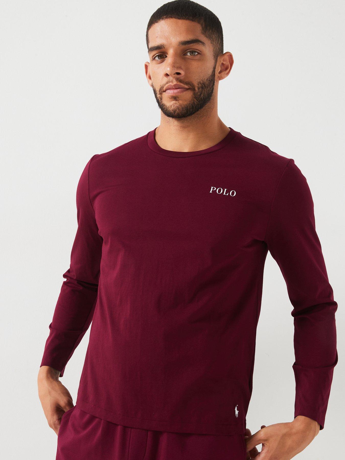 Polo ralph lauren red long sleeve sale