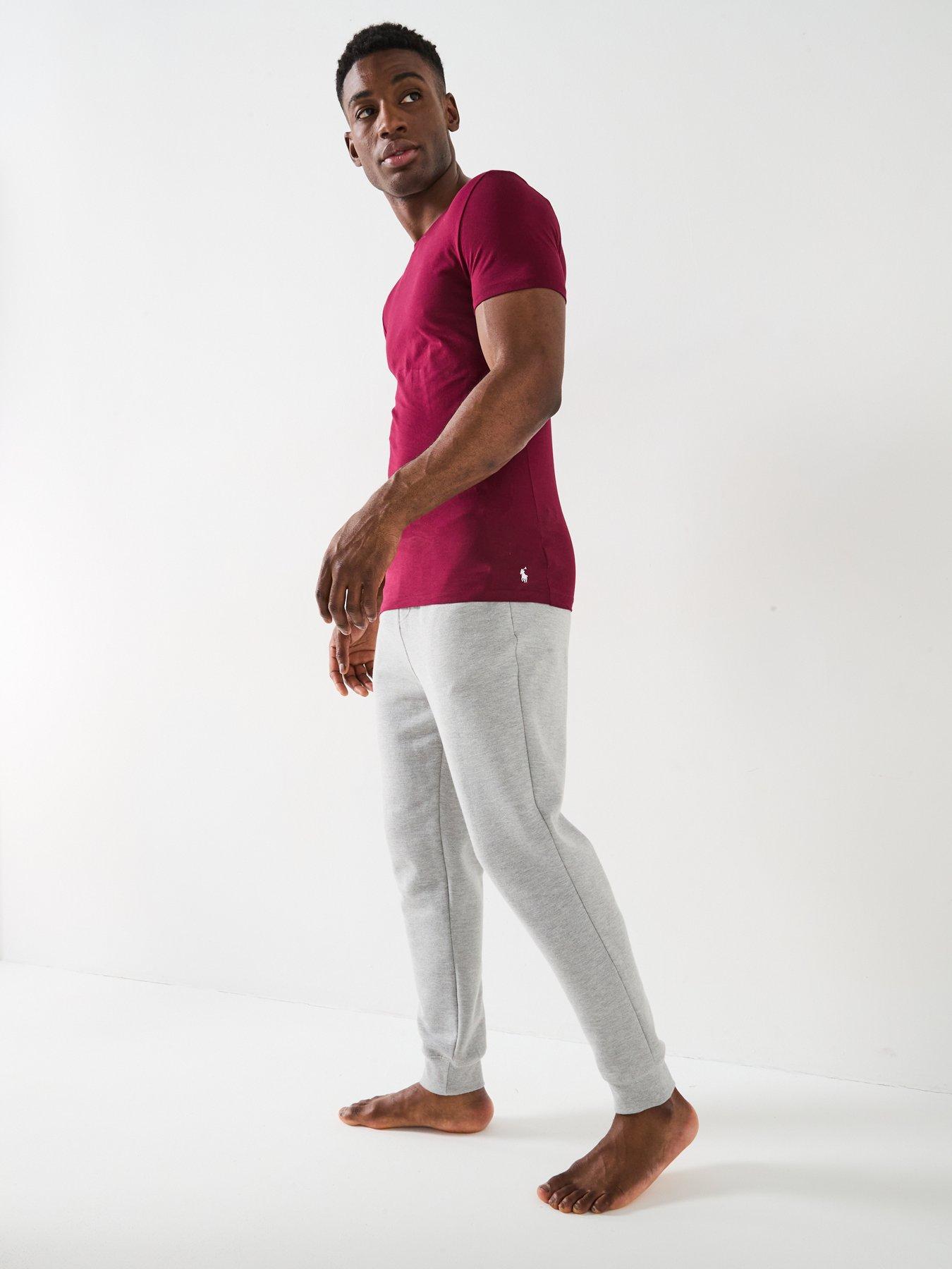 Image 2 of 6 of Polo Ralph Lauren 3 Pack Loungewear T-shirts - Dark Red