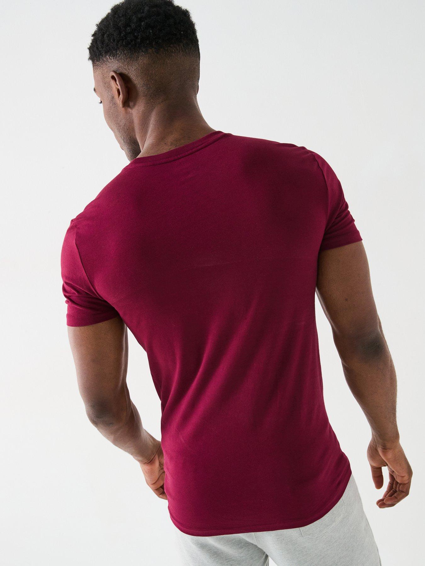 Image 3 of 6 of Polo Ralph Lauren 3 Pack Loungewear T-shirts - Dark Red