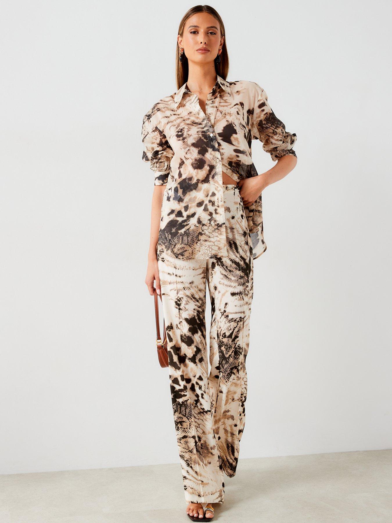 Mango Printed Co Ord Shirt | Very.co.uk 