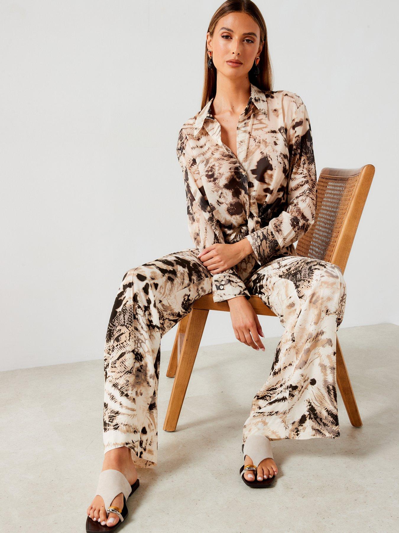 Mango Printed Co Ord Shirt | Very.co.uk 