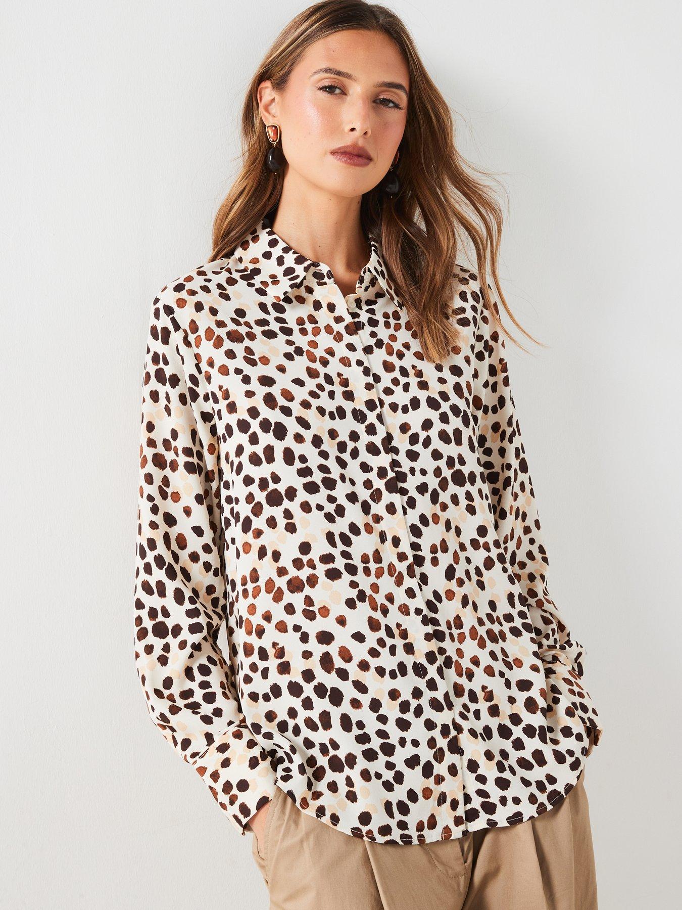 undefined Spot Printed Shirt - Pink